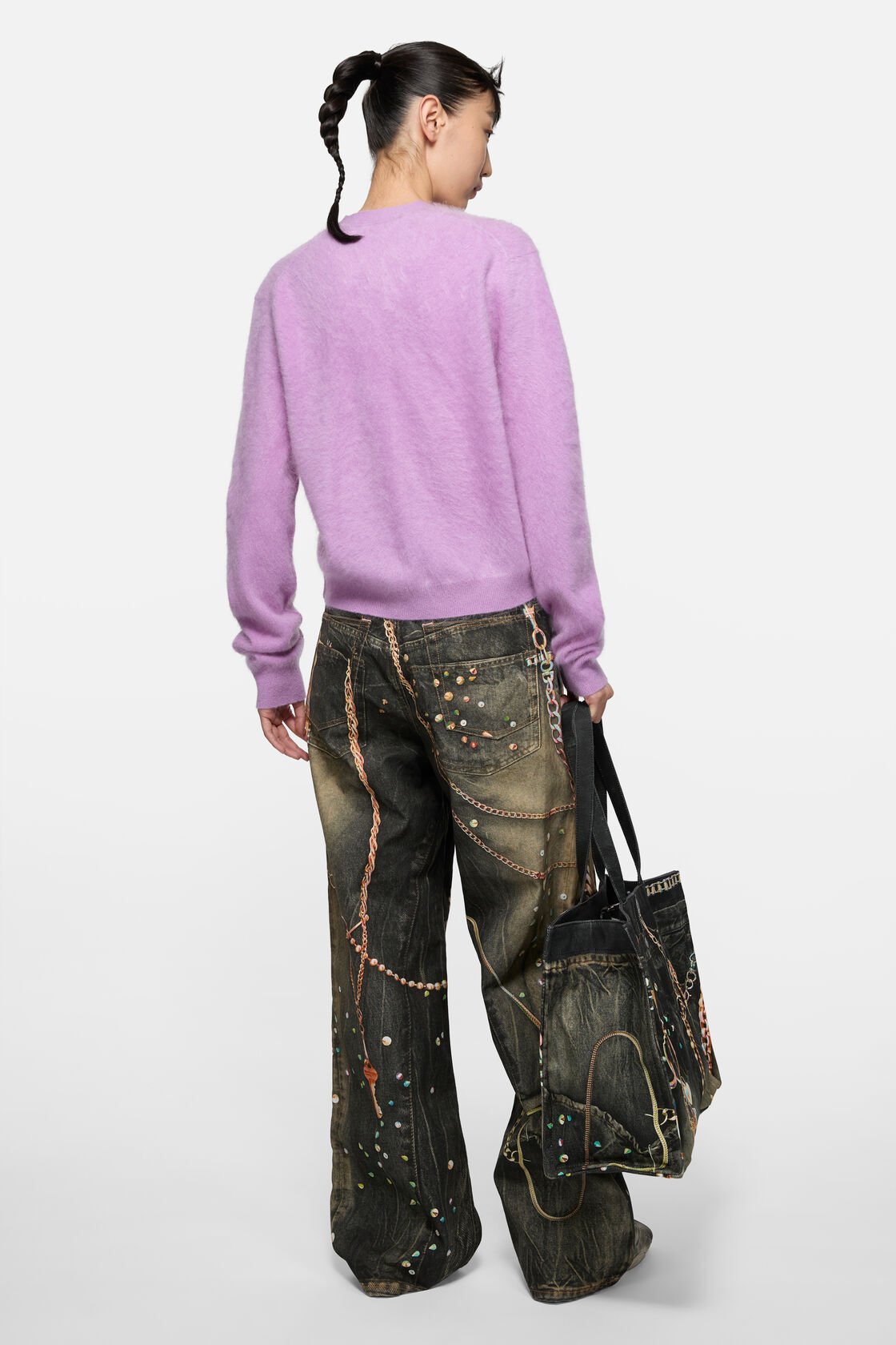 Cashmere cardigan - Year of the Horse, Pink/purple, 2000x