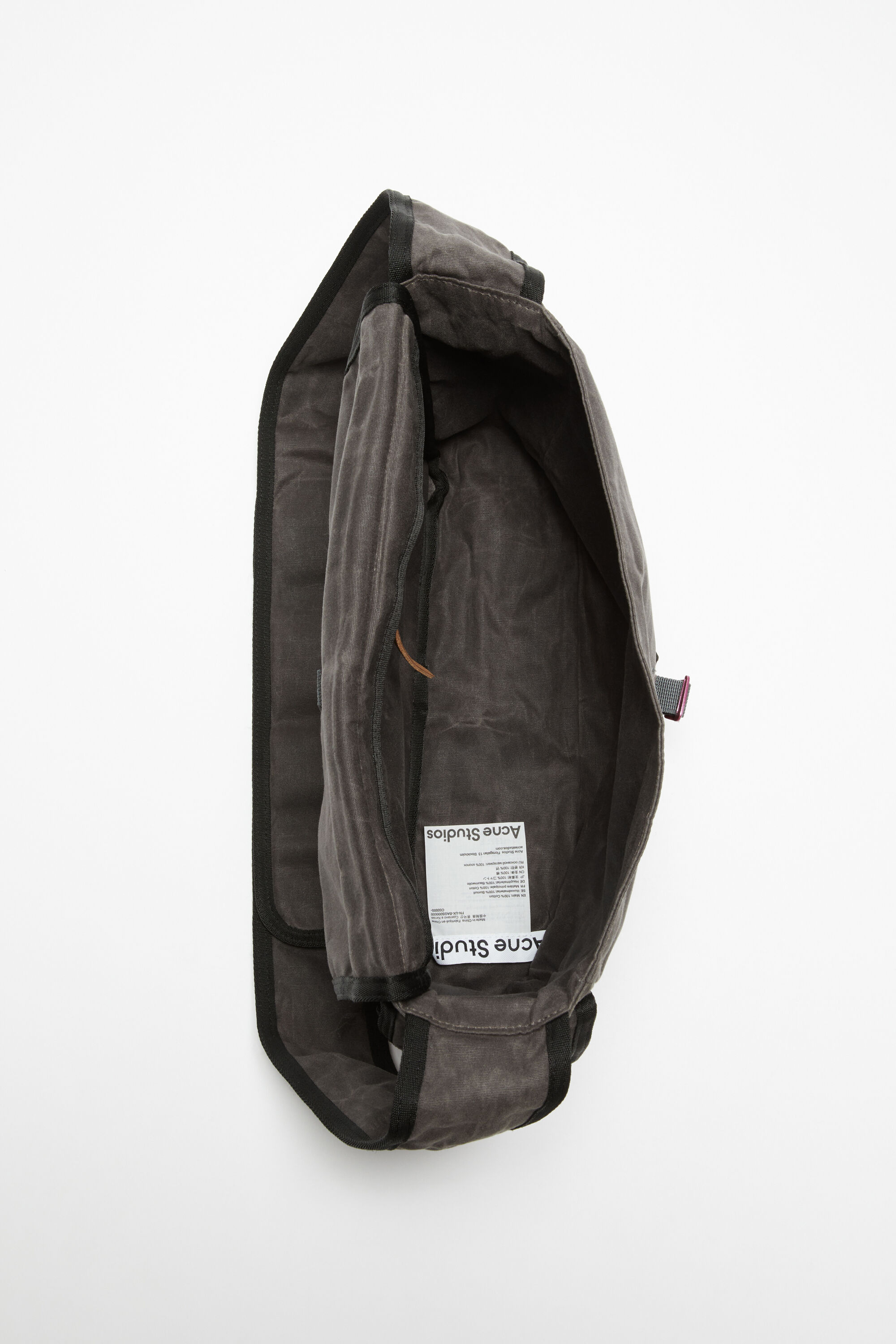 Acne Studios - メッセンジャーバッグ - グレー/ブラック Acne Studios - メッセンジャーバッグ - グレー/ブラック