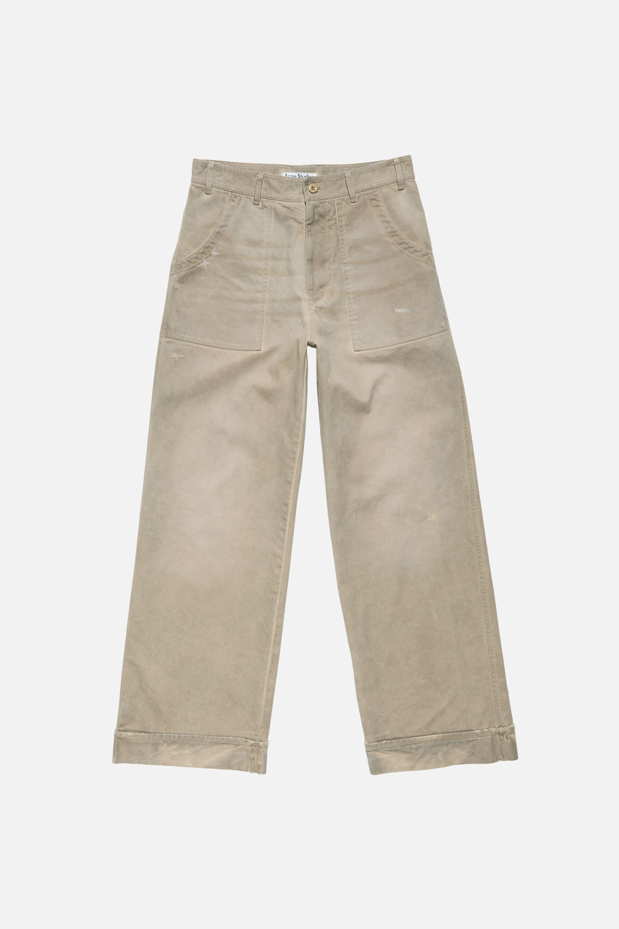 Acne Studios - Stained twill trousers - Camel Beige