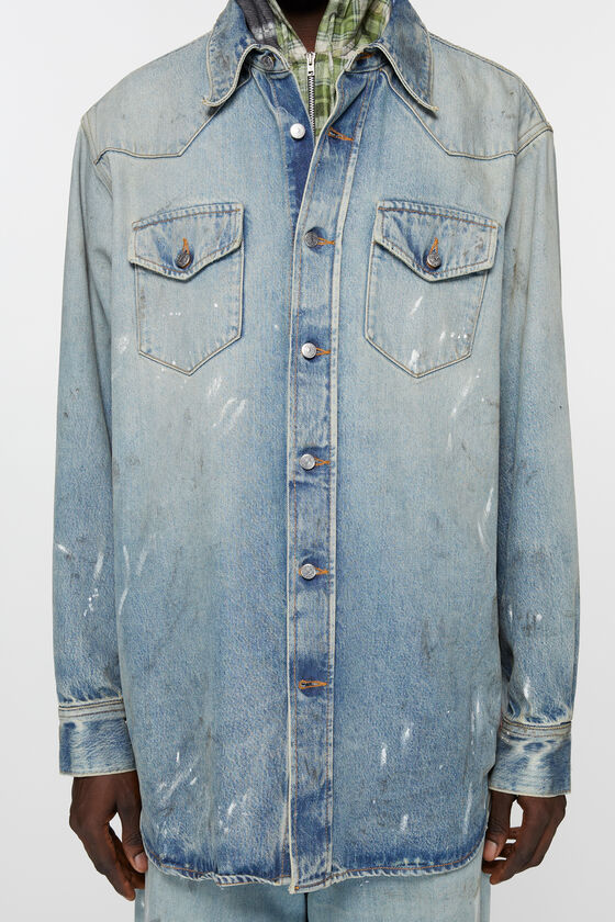 Acne Studios - デニムシャツ - リラックスフィット - ライトブルー