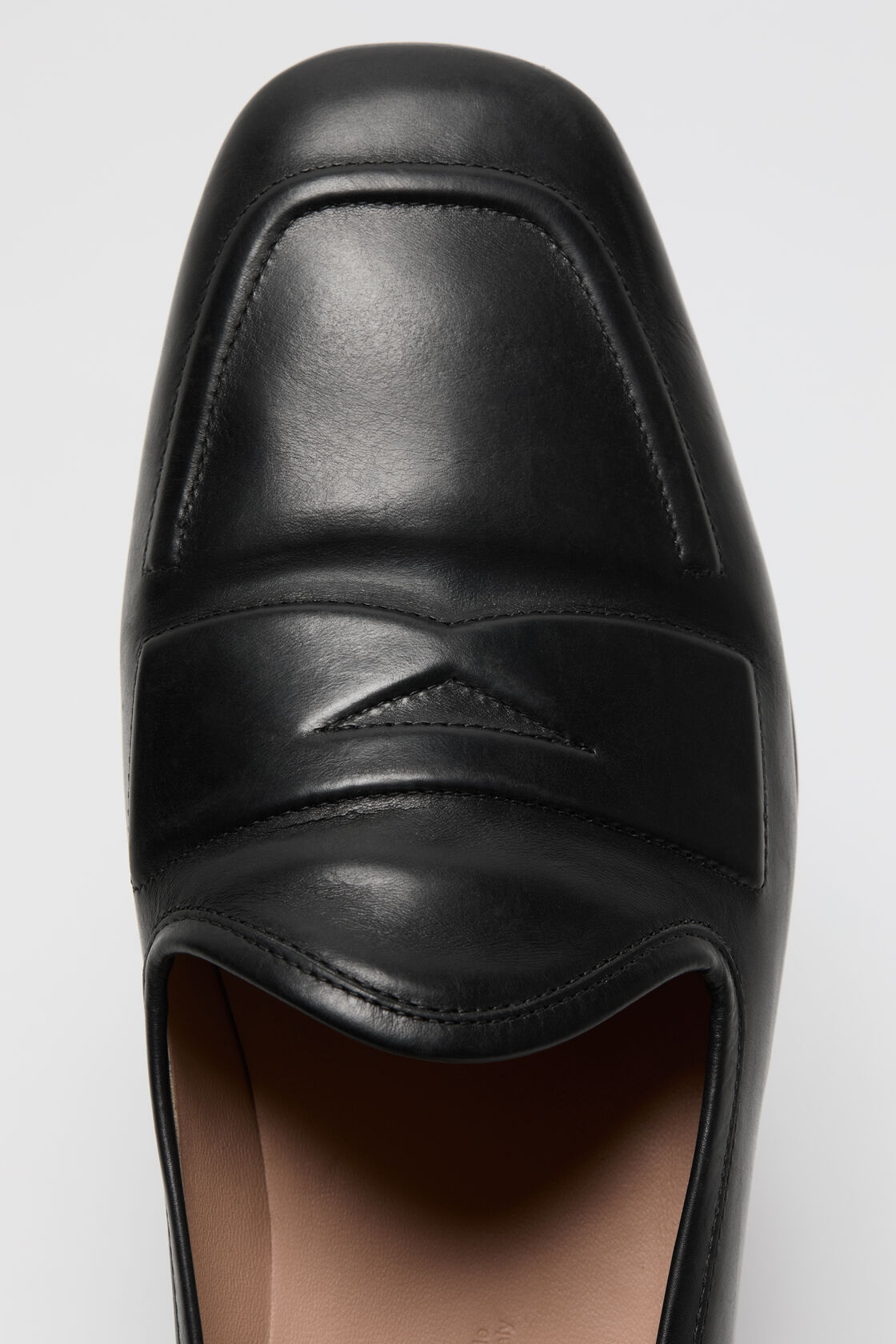 Leather loafers, Black, 2000x