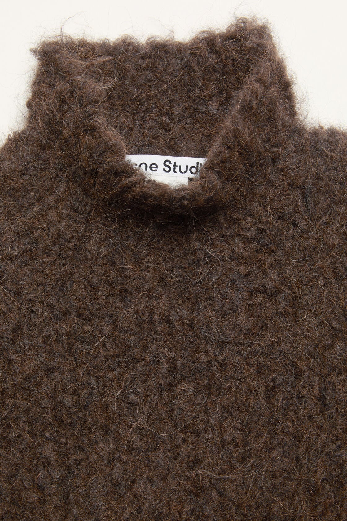 Hand-knit alpaca sweater, Dark brown, 2000x