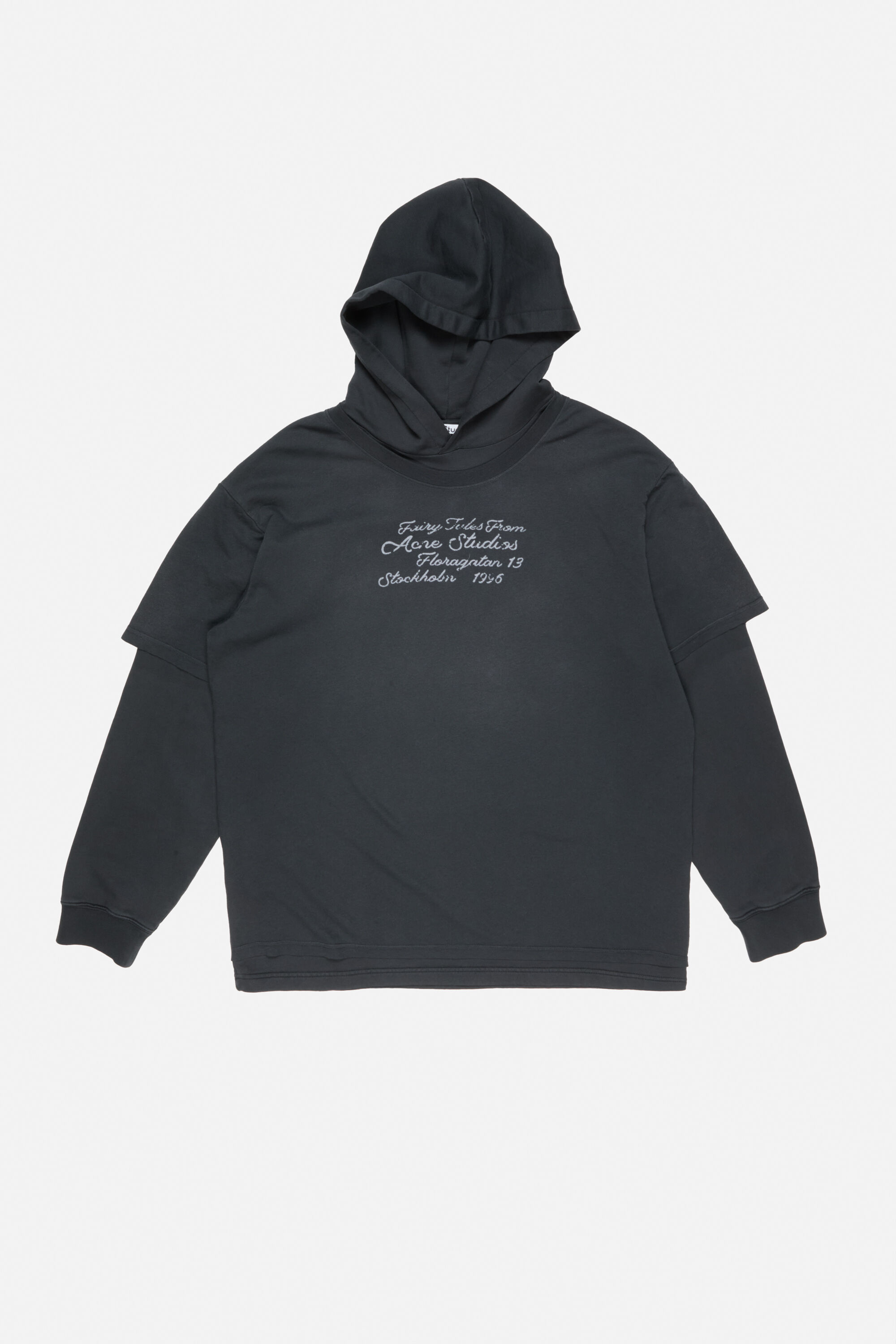 Acne Studios - レイヤードスウェットシャツ - ブラック