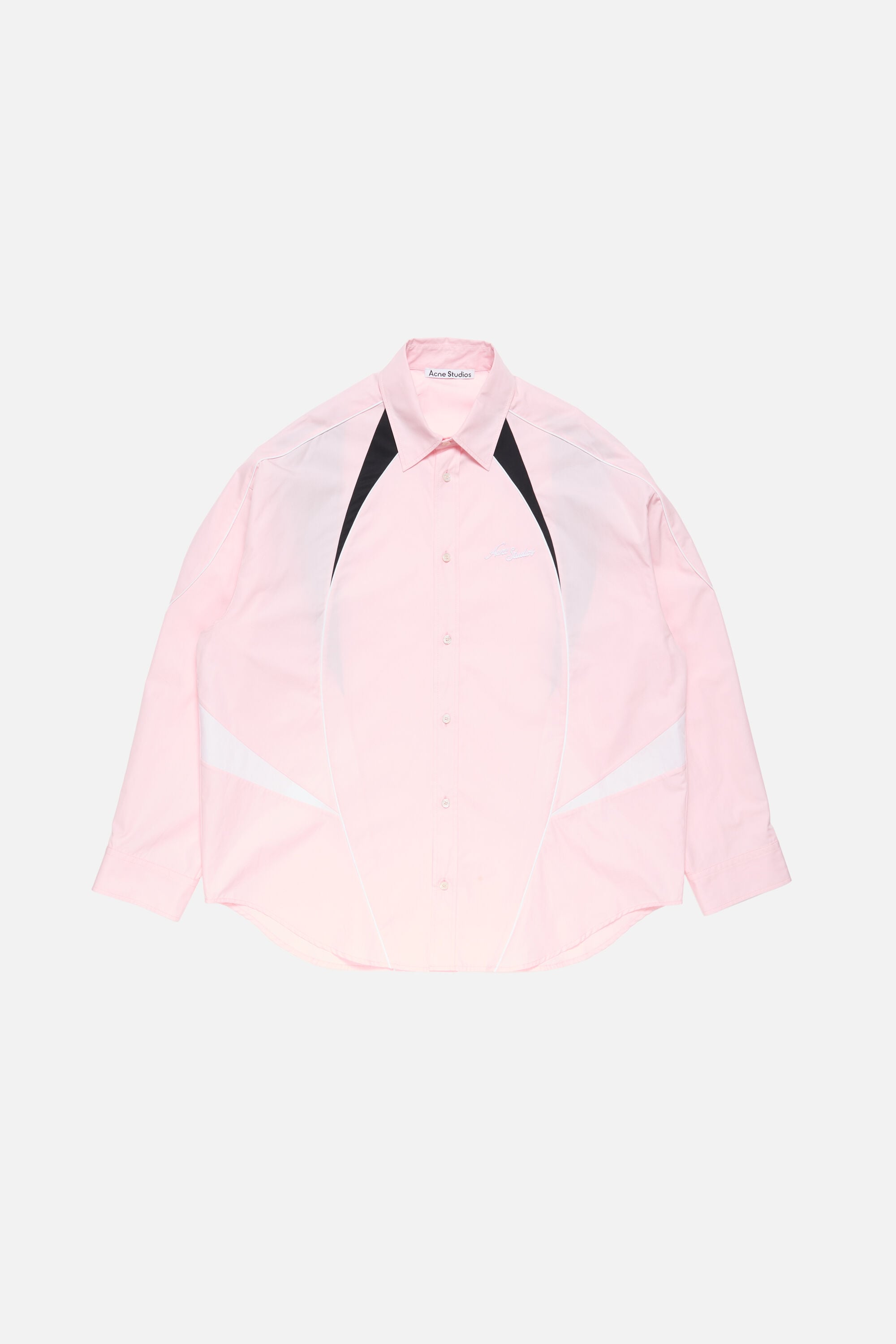 Acne Studios - Embroidered logo button-up shirt - Baby pink