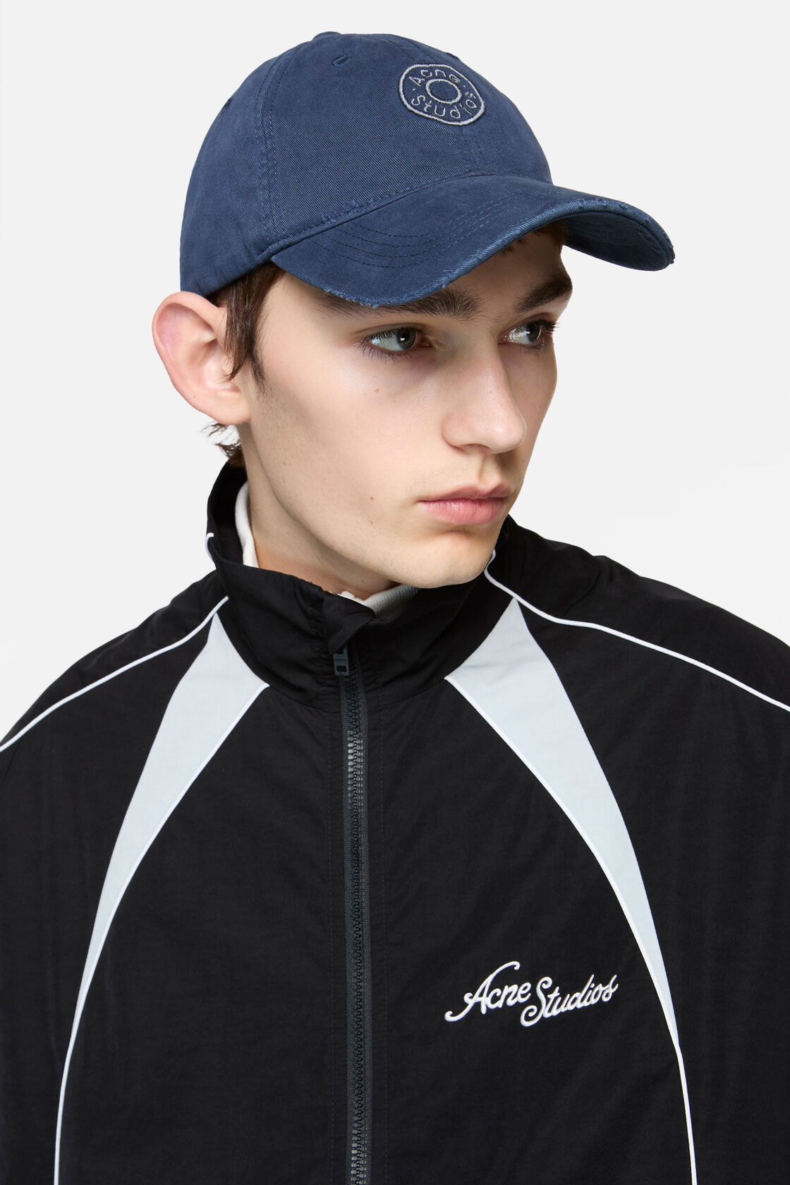 Distressed logo cap, Dark navy, 2000x