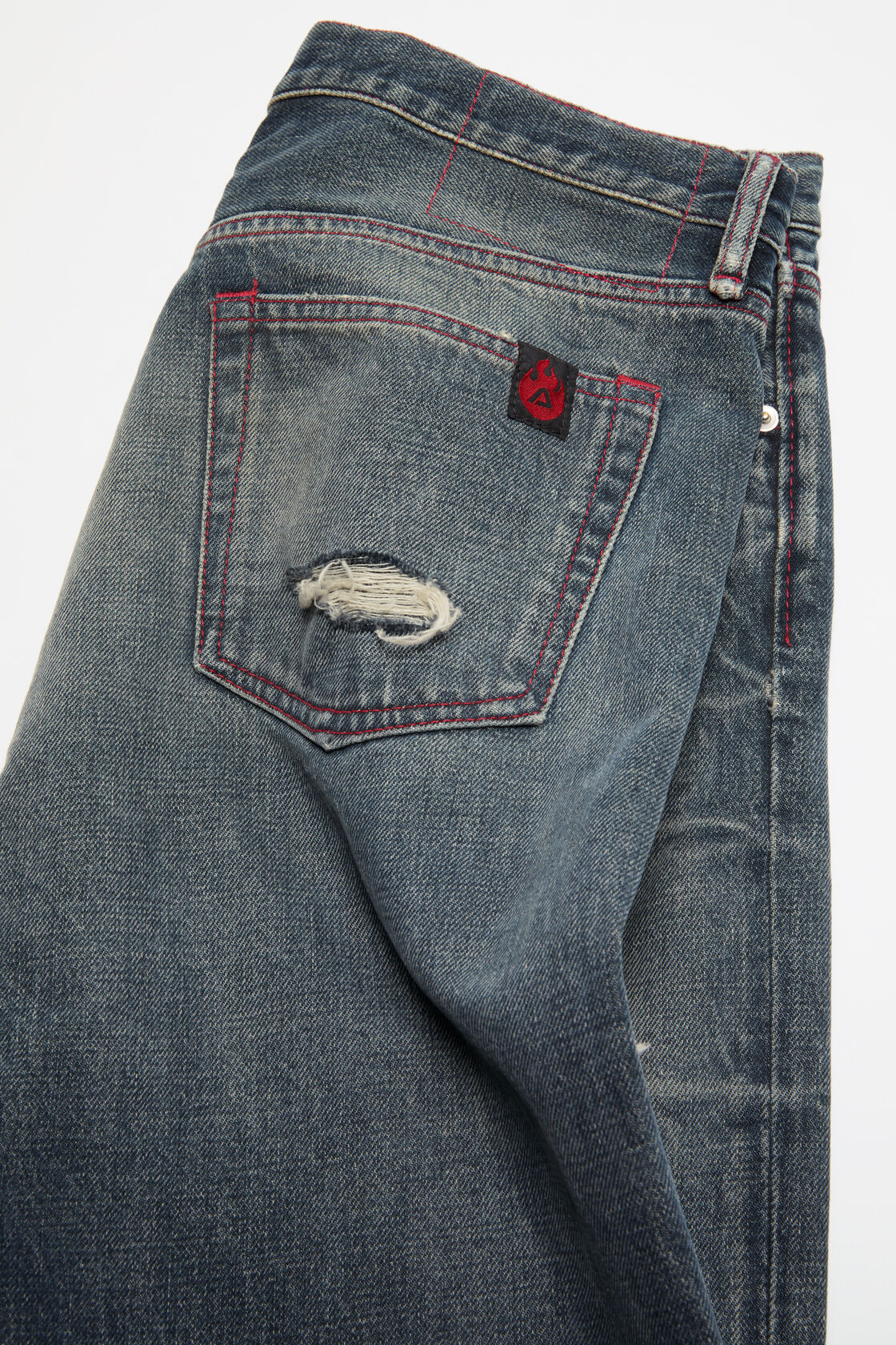 Re-edition worn jeans - 1996M, Mid Blue, 2000x