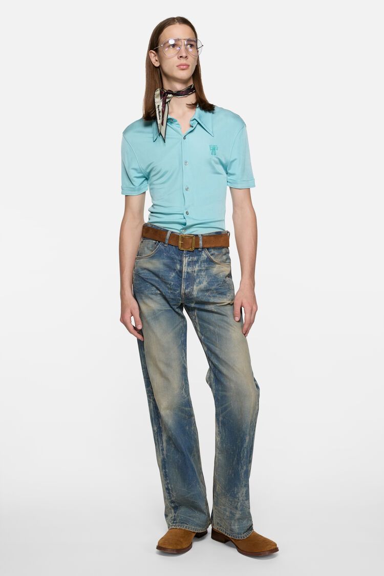 FN-MN-SHIR000980, Aqua blue