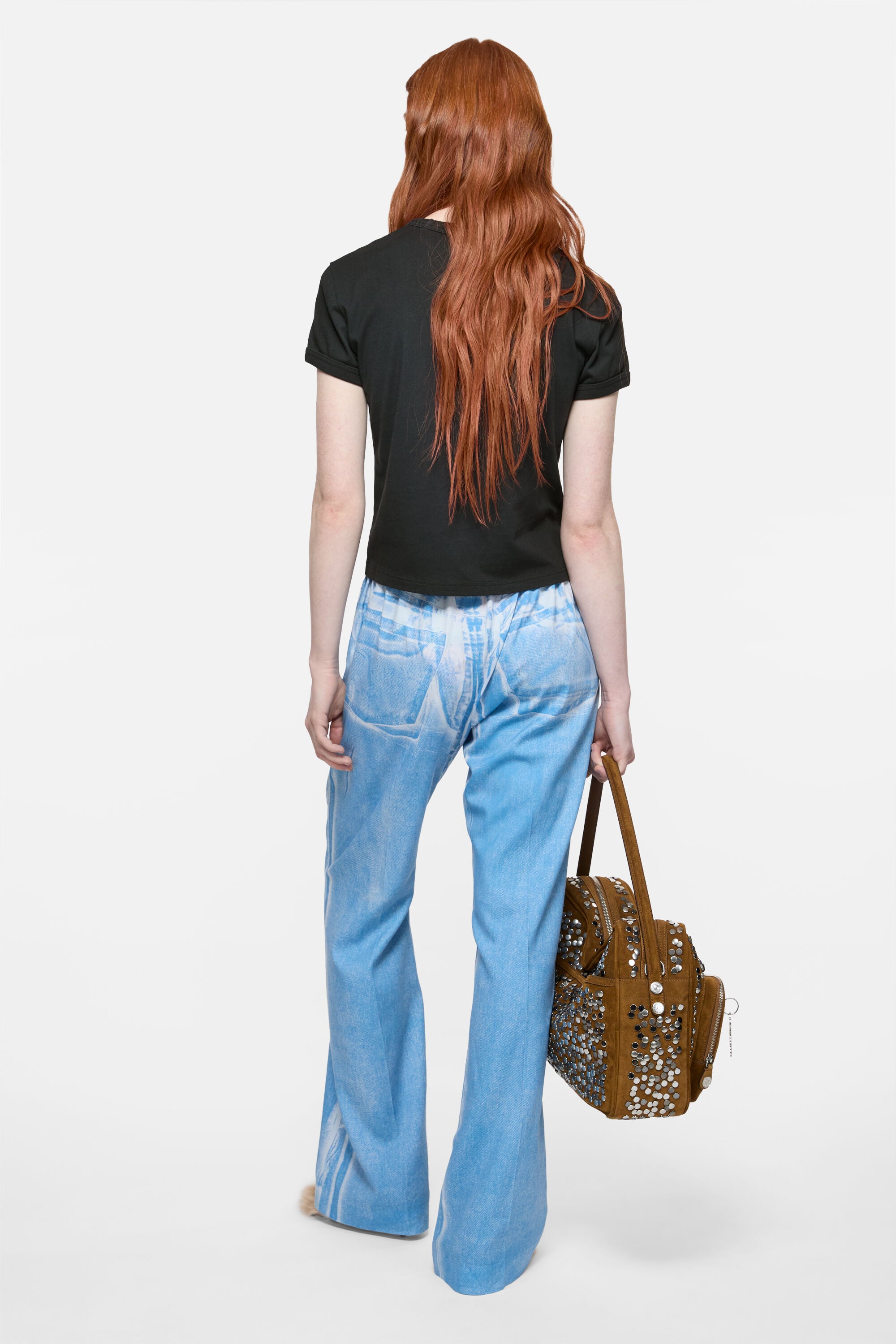 Acne Studios - ロゴTシャツ - フィットデザイン - フェイデッドブルー