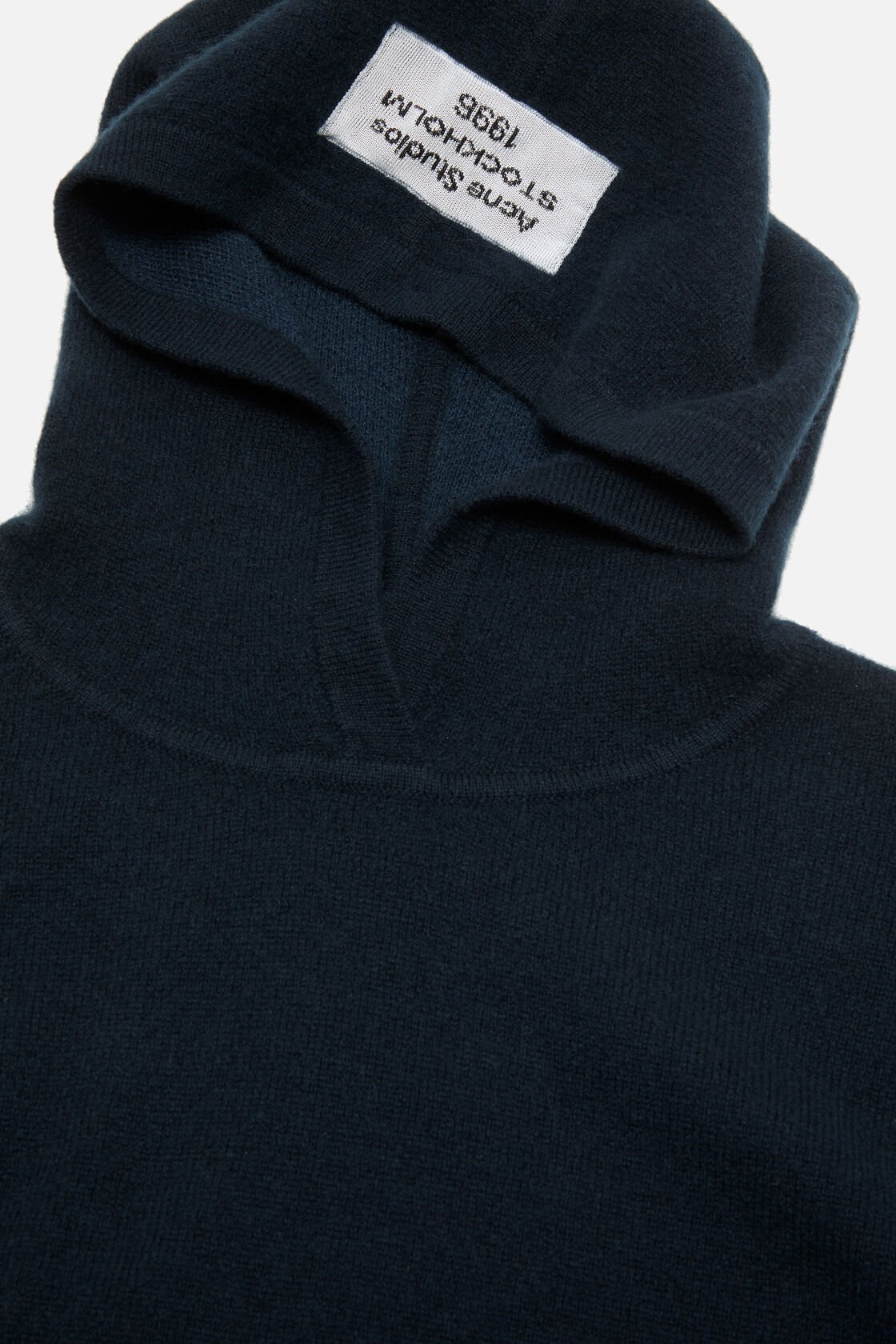 Cashmere hooded sweater, Ink blue, 2000x