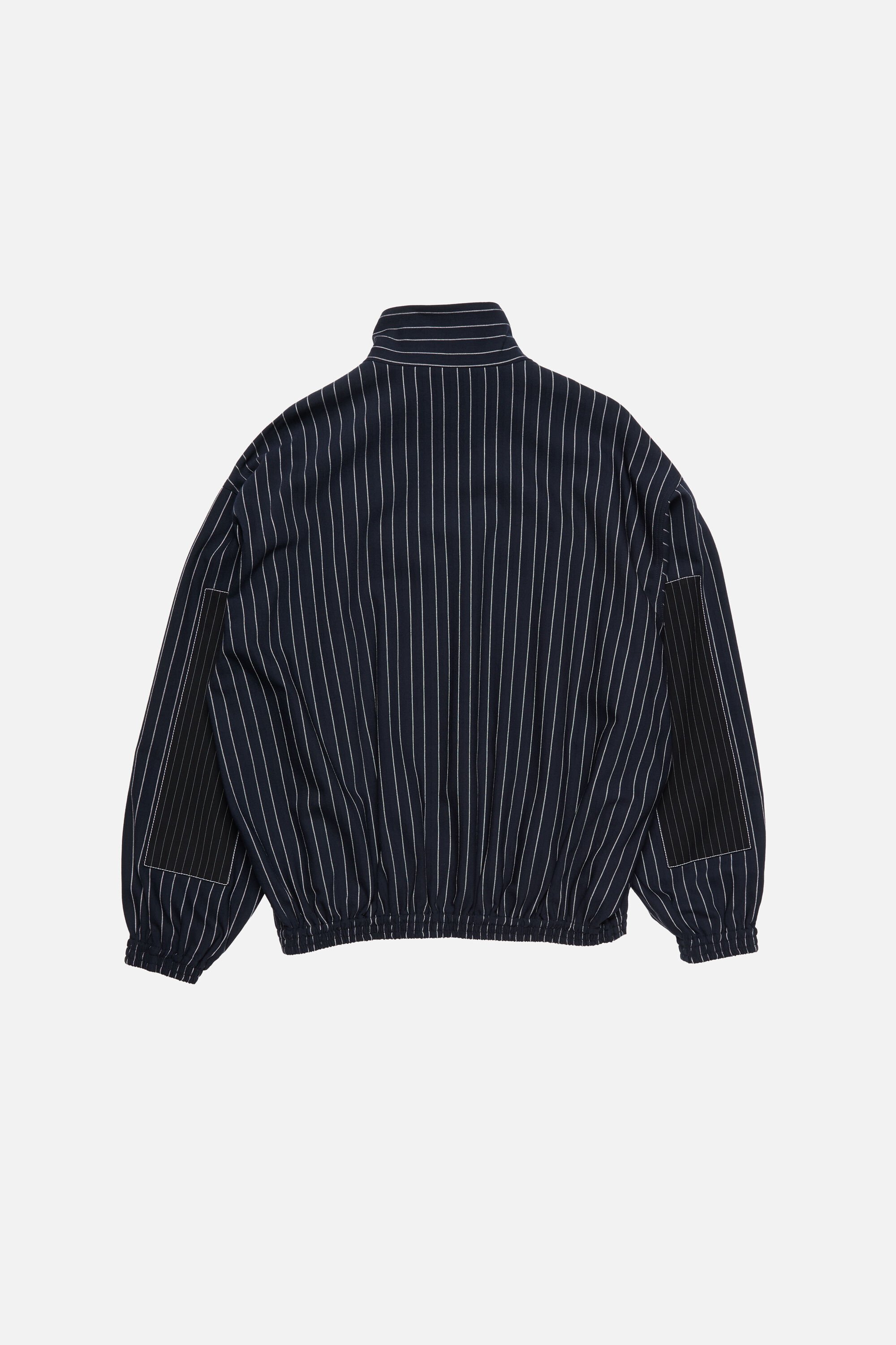 Acne Studios - ストライプジップジャケット - ネイビー/ホワイト