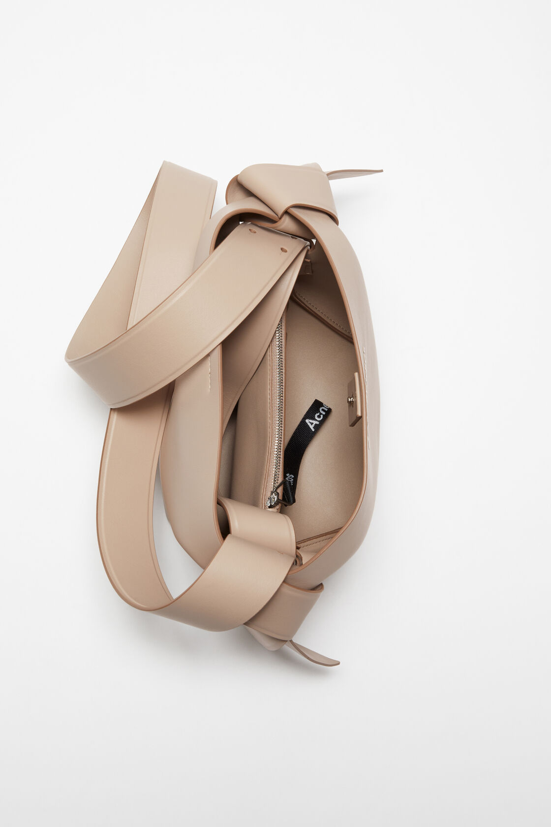 Musubi mini shoulder bag, Taupe beige, 2000x