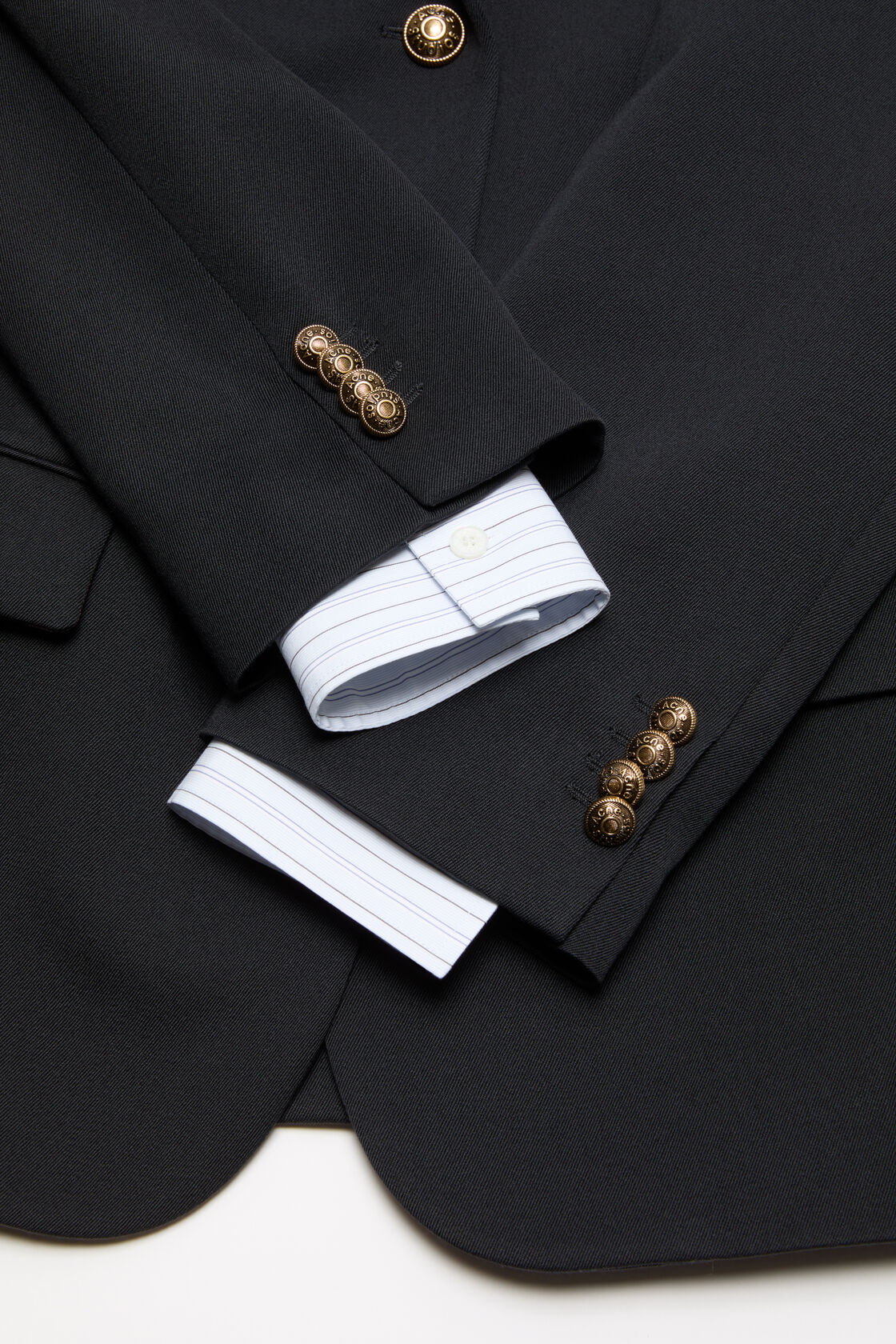 Layered wool suit jacket, Navy blue, 2000x