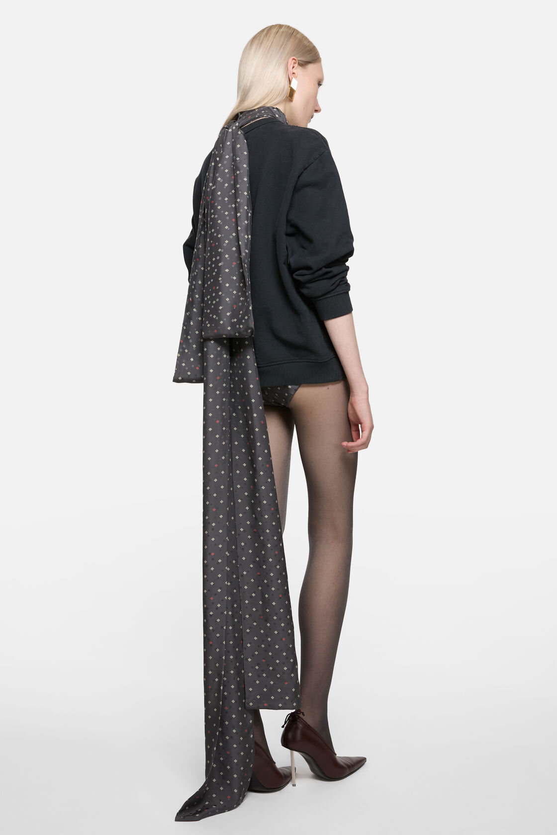 Stamp logo sweatshirt, Black, 2000x