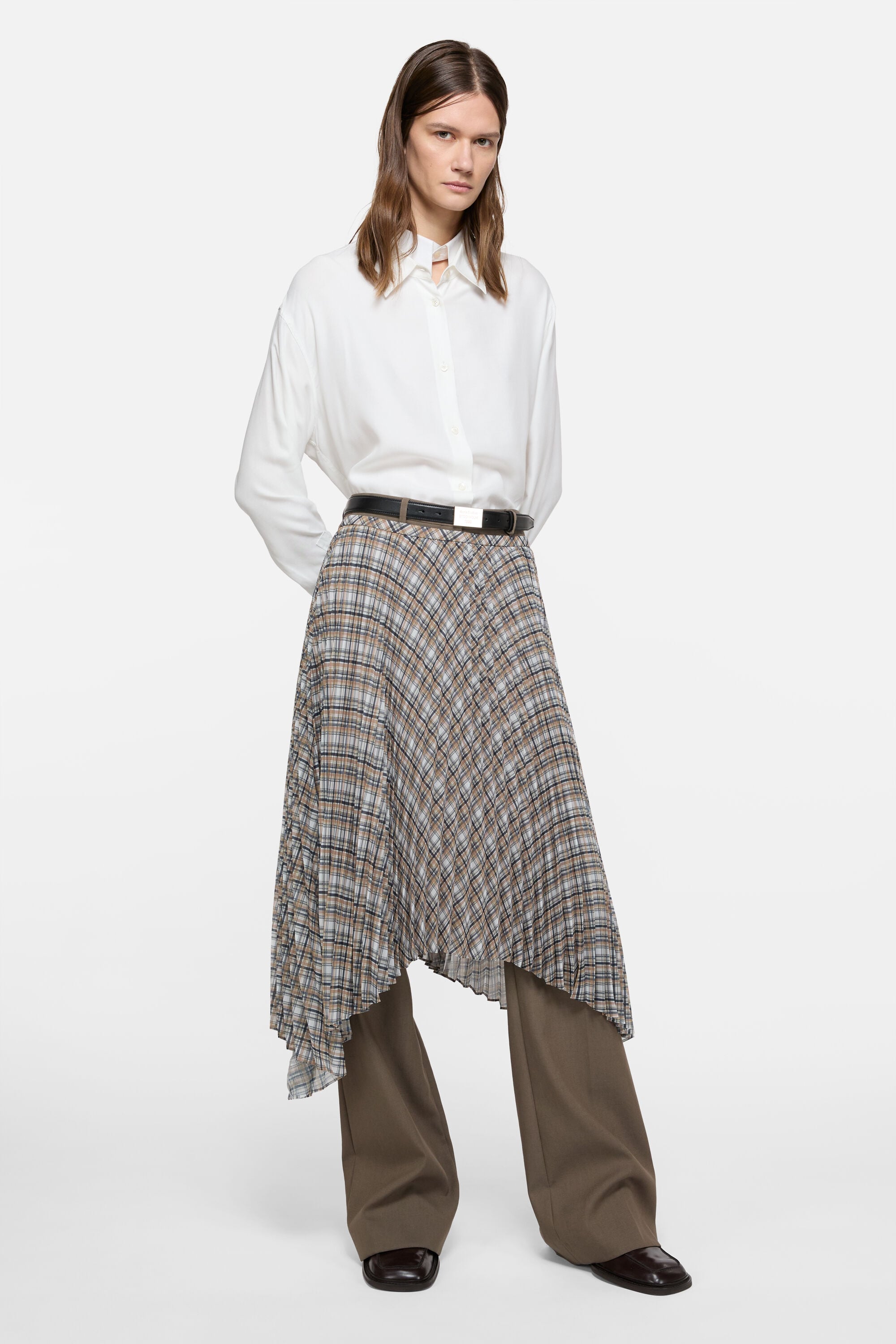 Acne Studios - レイヤードボタンアップ - ホワイト/ホワイト