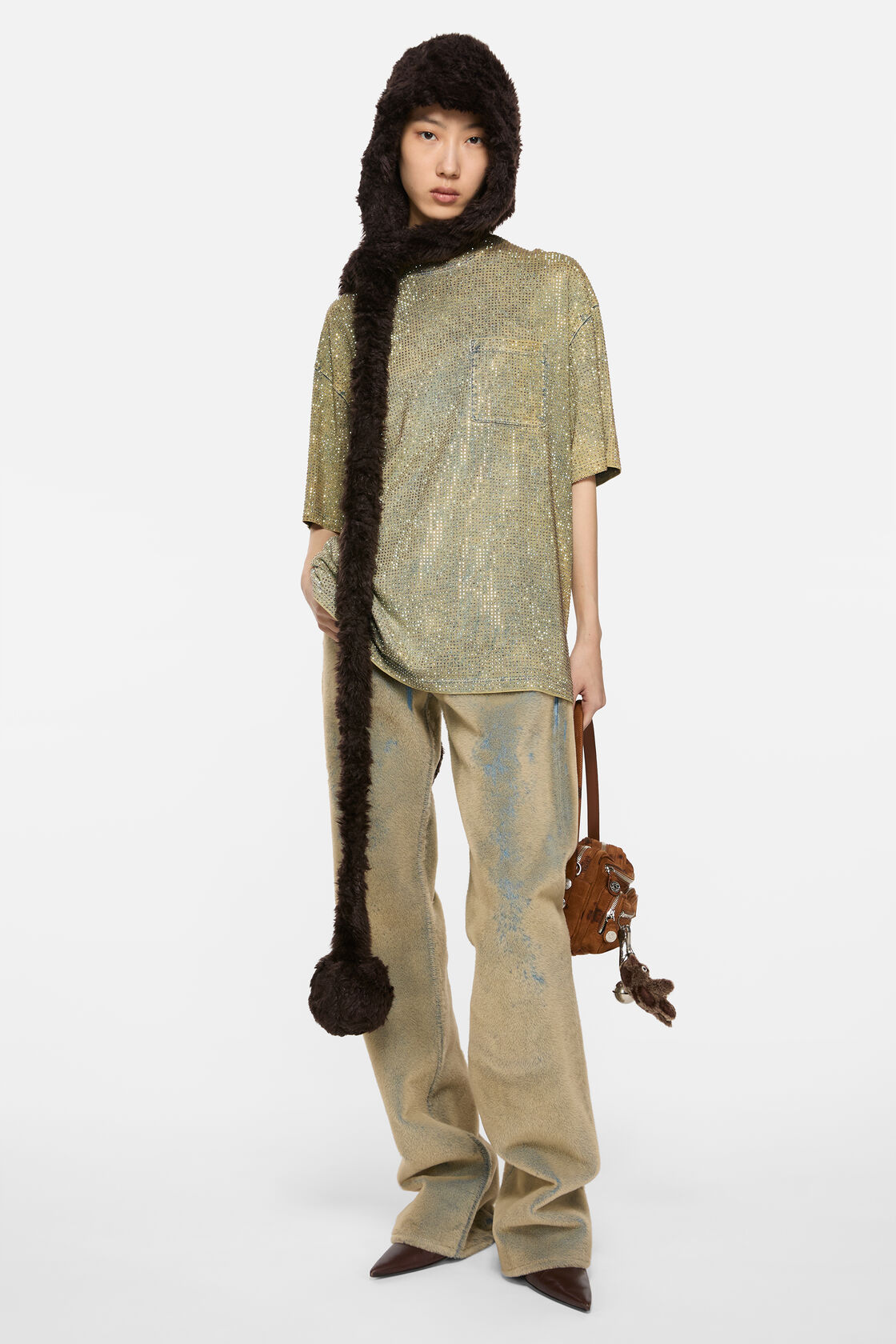 Rhinestone t-shirt, Mid Blue, 2000x