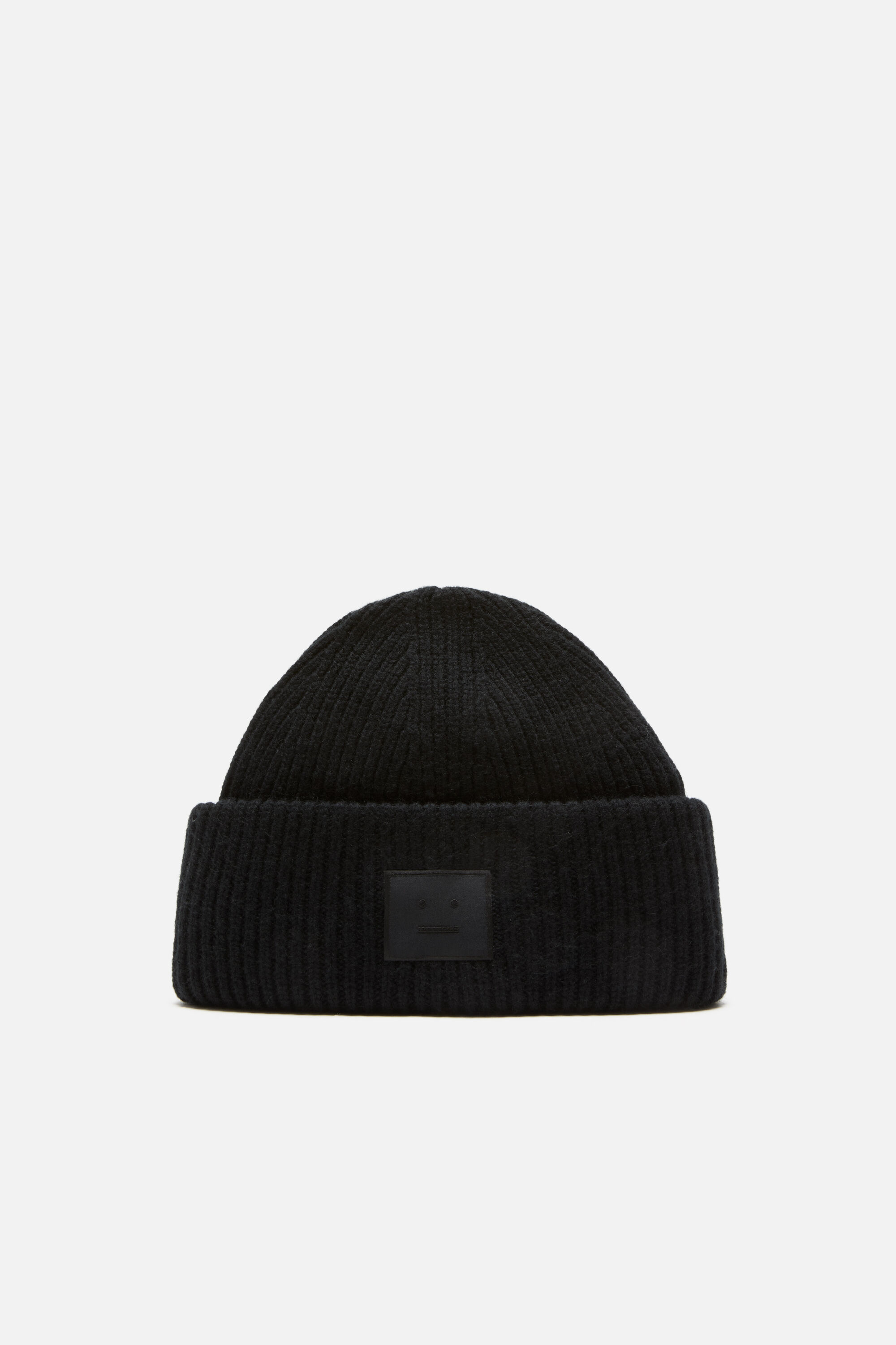 Acne Studios - Face logo beanie - Yak - Black