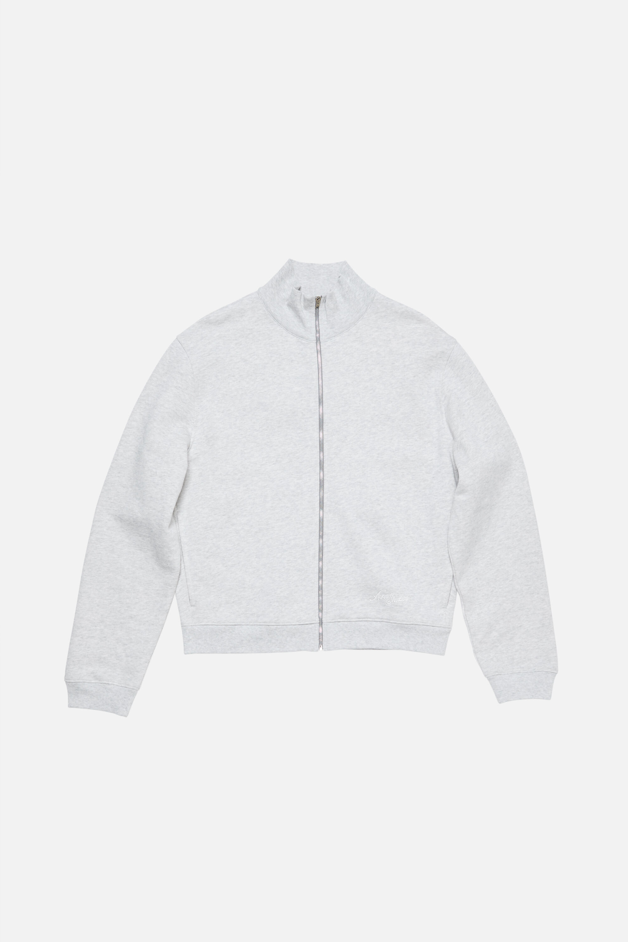Acne Studios - ジップアップスウェットシャツ - ペールグレーメランジ