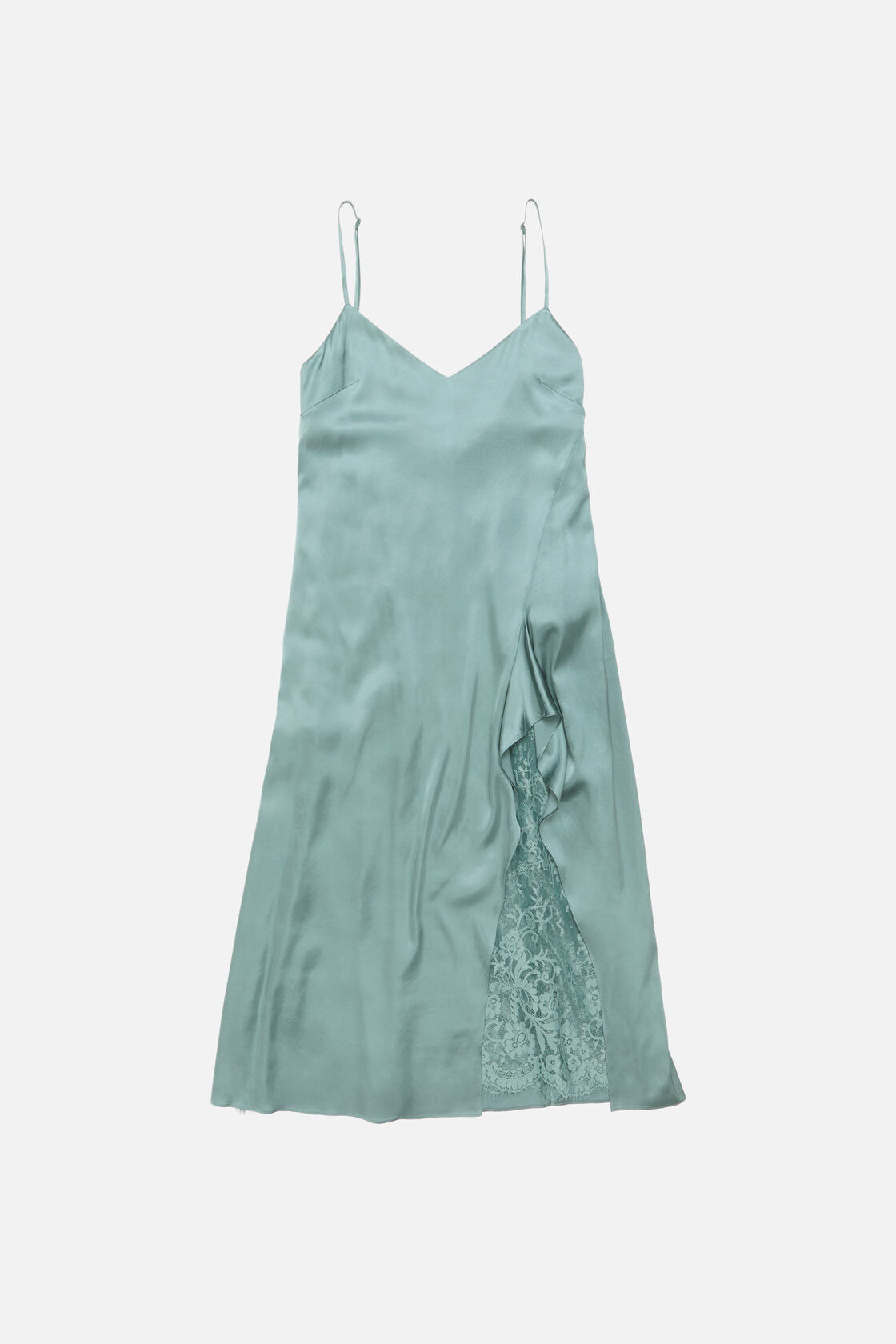 Satin dress, Sage green, 2000x
