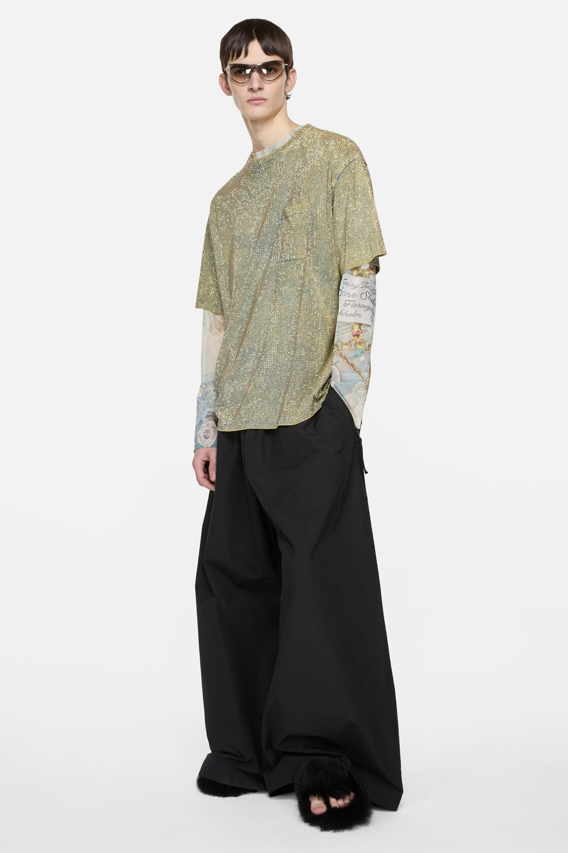 Rhinestone t-shirt, Mid Blue, 2000x