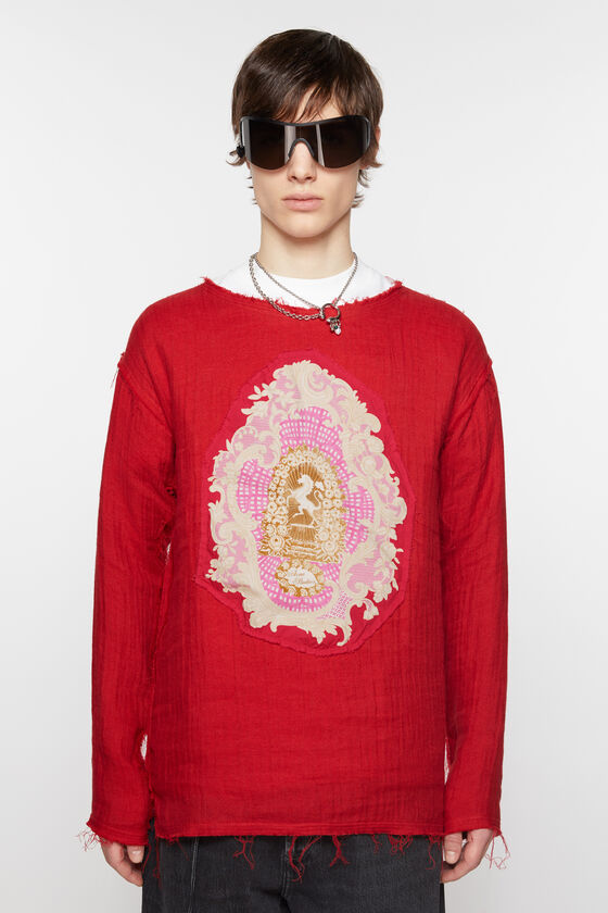 Acne Studios - Crinkled sweater - Red