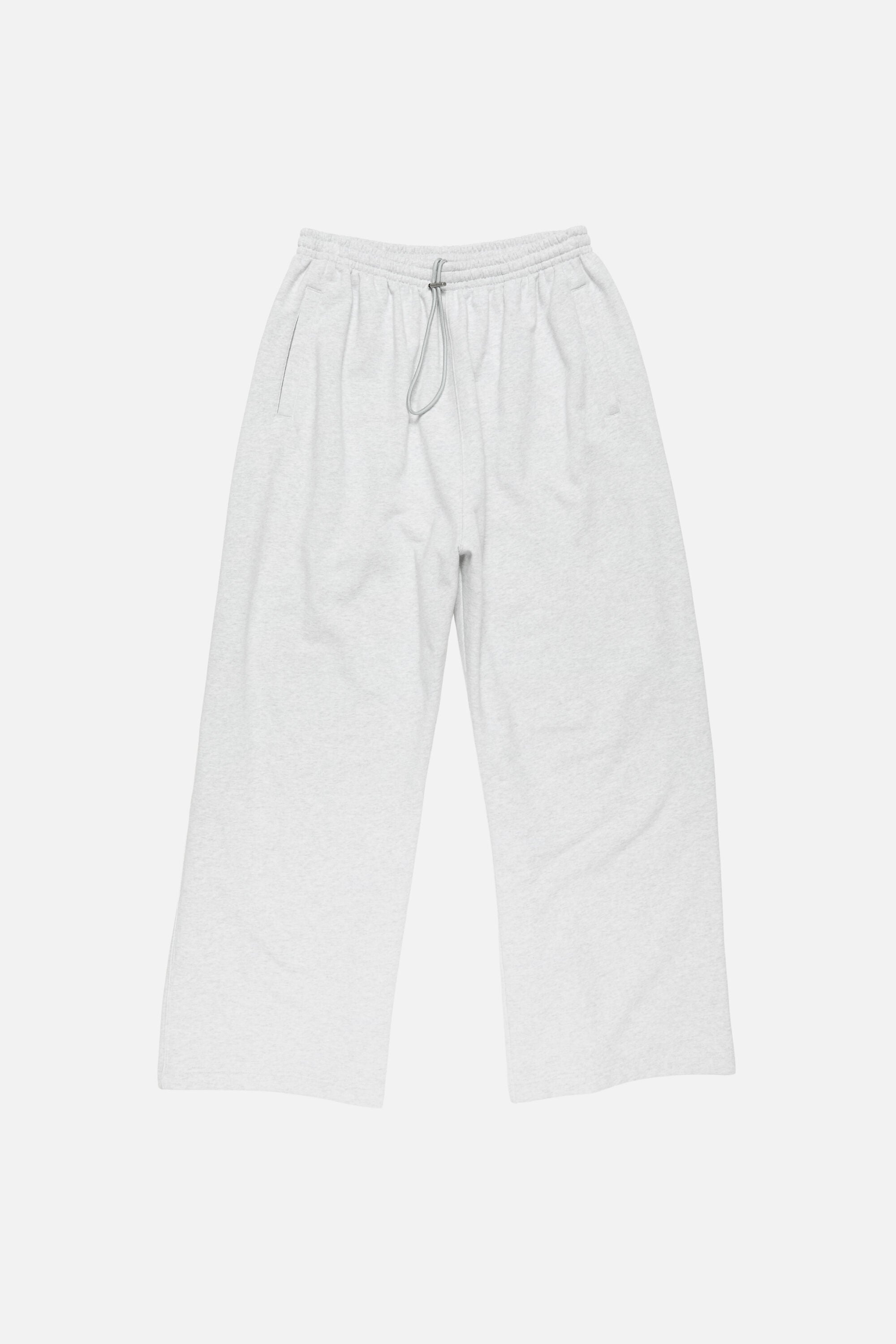 Acne Studios - Fleece logo sweatpants - Pale Grey Melange