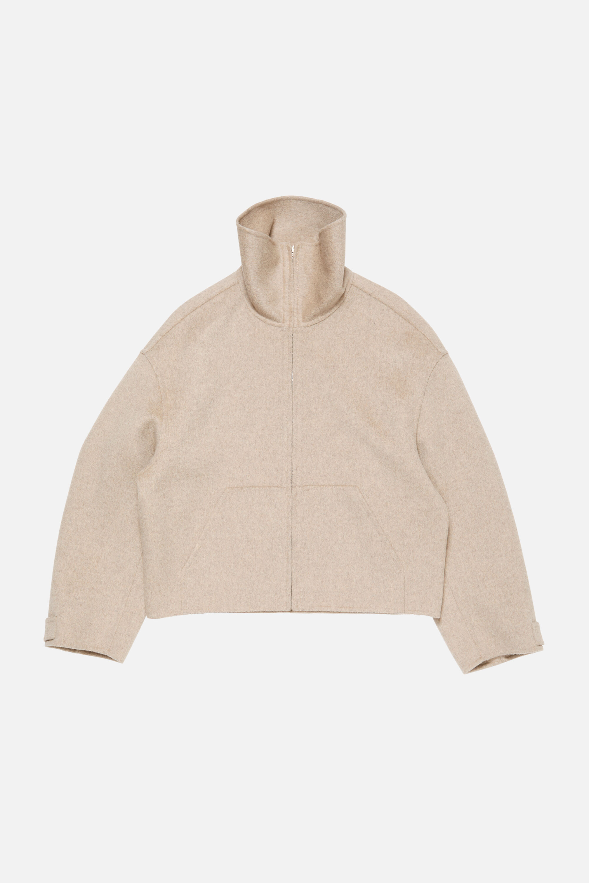 Acne Studios ジップアップウールジャケット Acne Studios - Wool zip jacket - Oatmeal melange