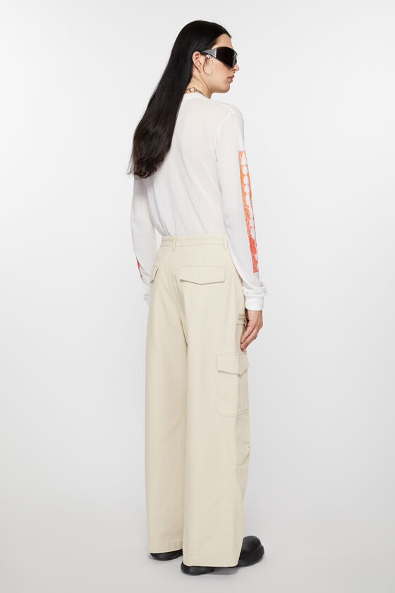Acne Studios - ツイルトラウザーズ - アイボリーホワイト