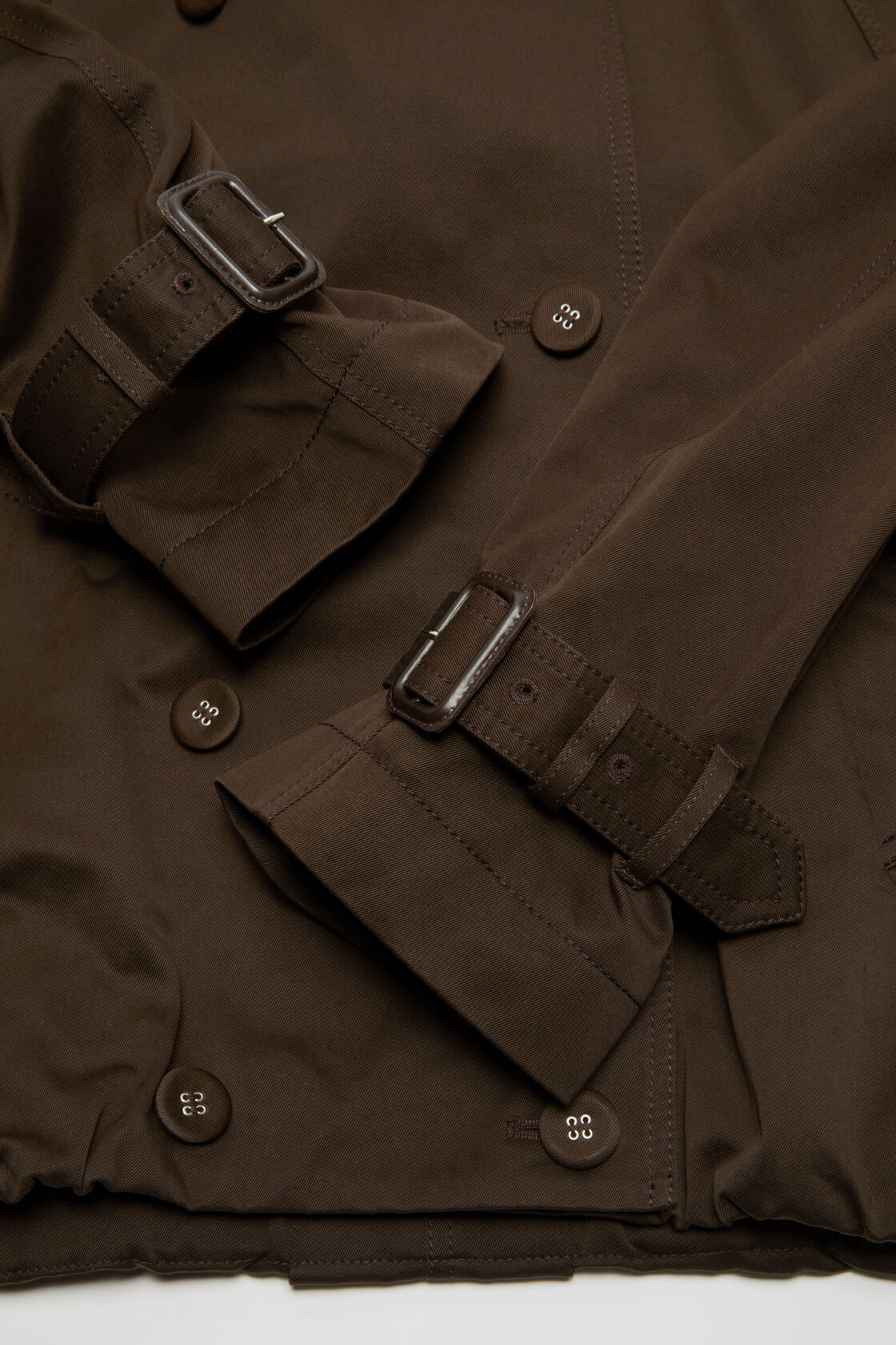 Short trench coat, Chestnut brown, 2000x