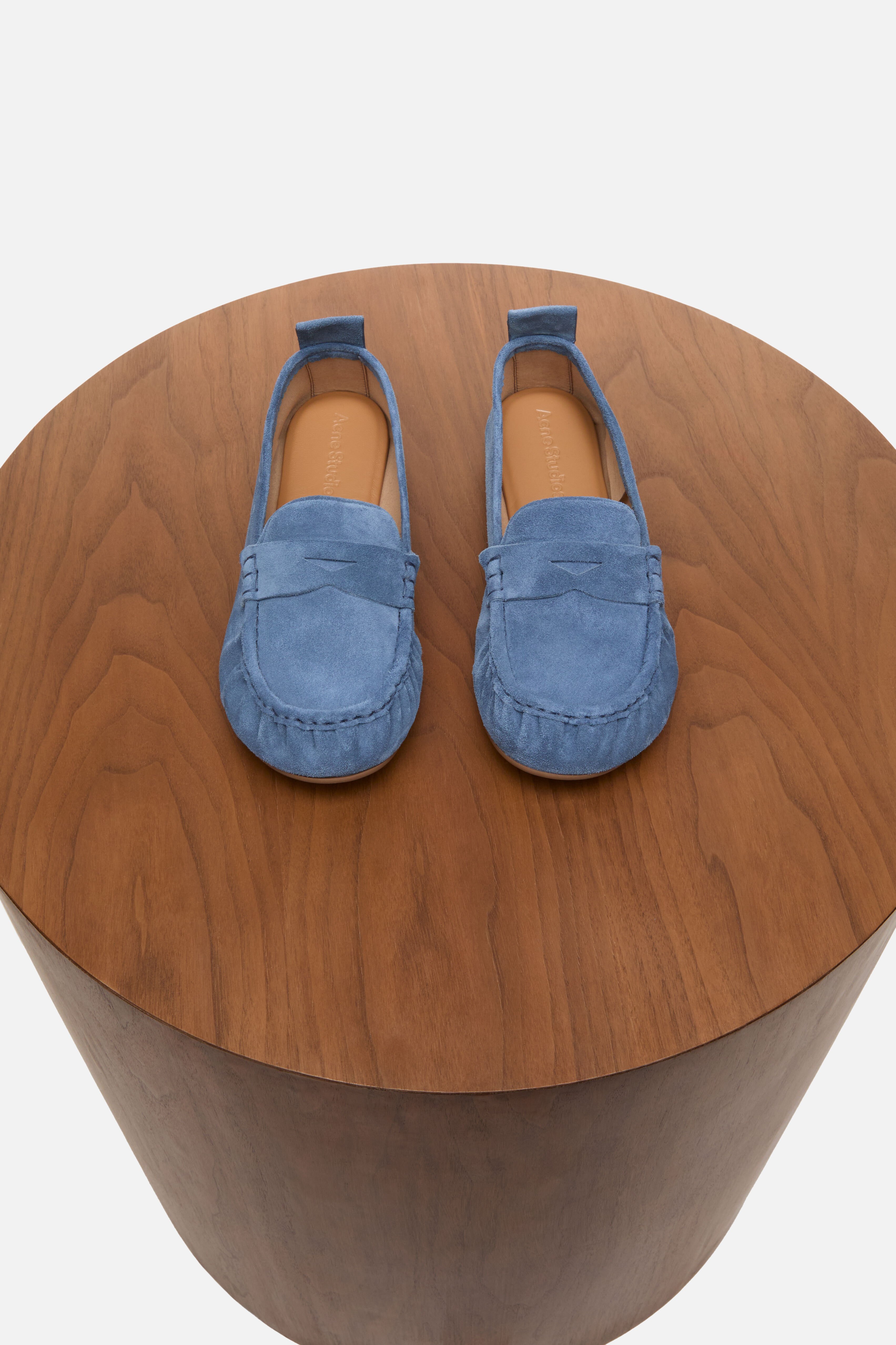 Acne Studios - Suede loafers - Denim blue