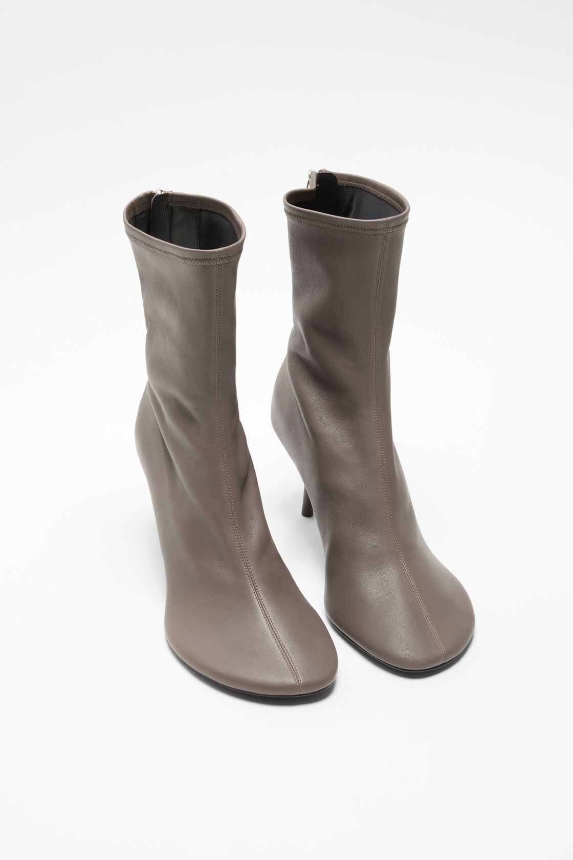 Stretch leather ankle boot, Earthy brown, 2000x