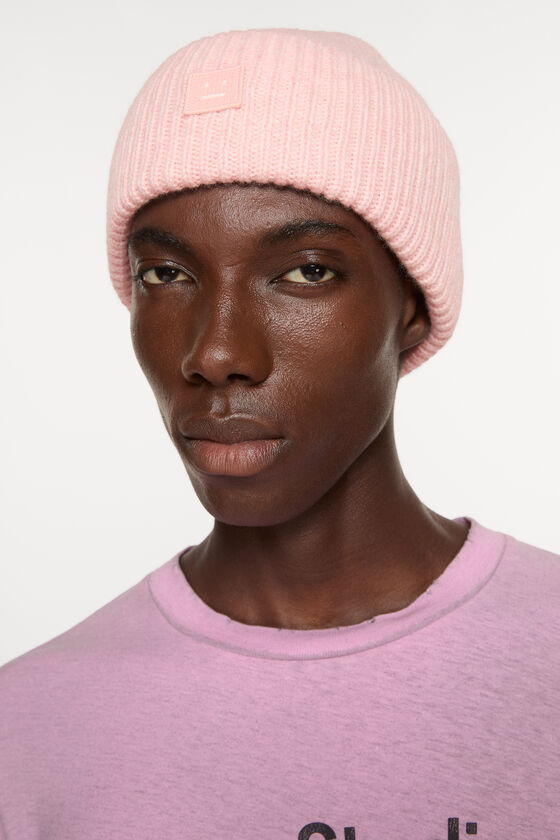 Acne Studios - スモールFaceロゴビーニー - フェイデッドピンクメランジ