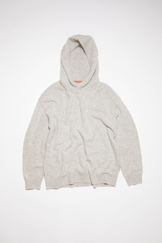Acne Studios - Wool cashmere hoodie - Light Grey Melange 
