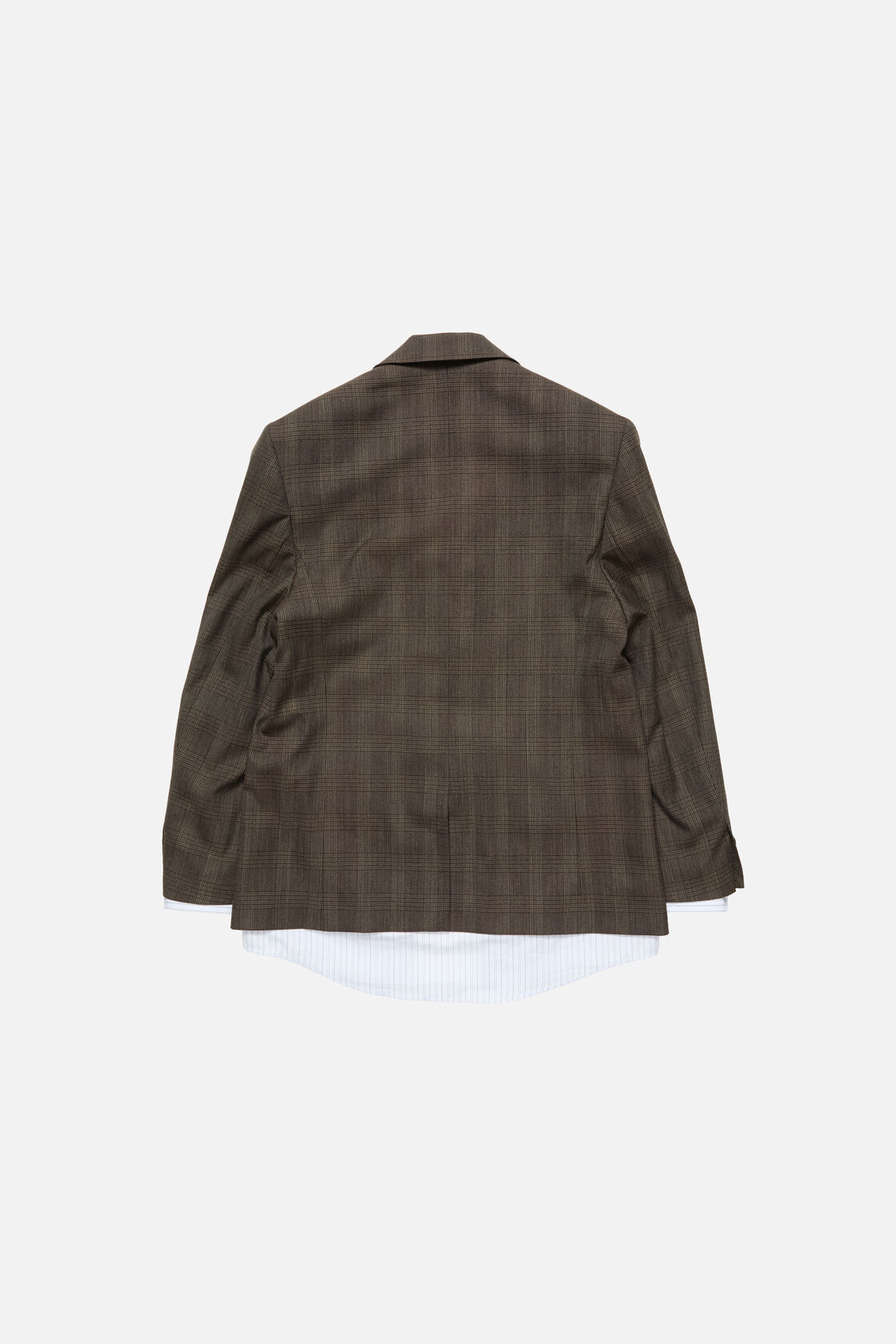 Layered wool suit jacket, Brown/black, 2000x