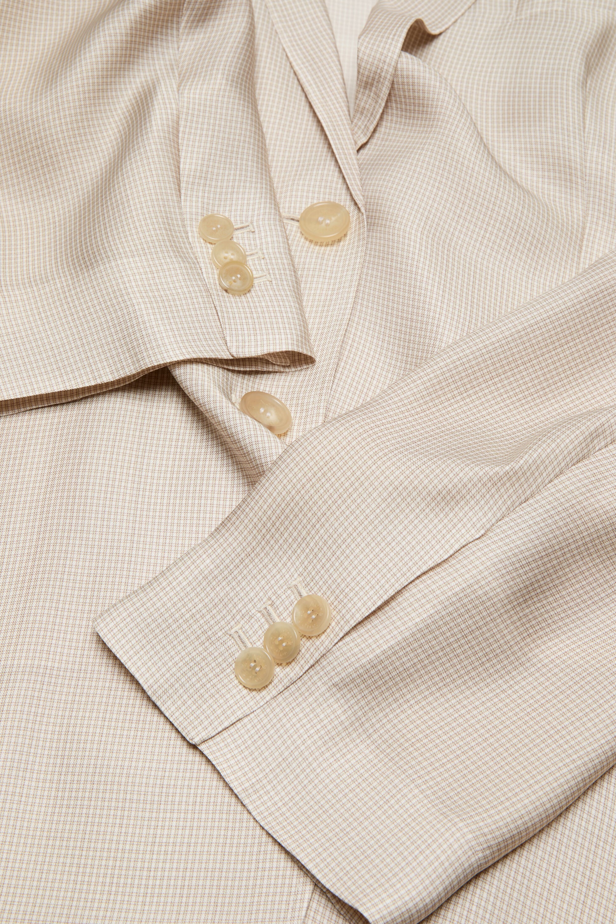 Acne Studios - シングルブレスト スーツジャケット - ベージュマルチ