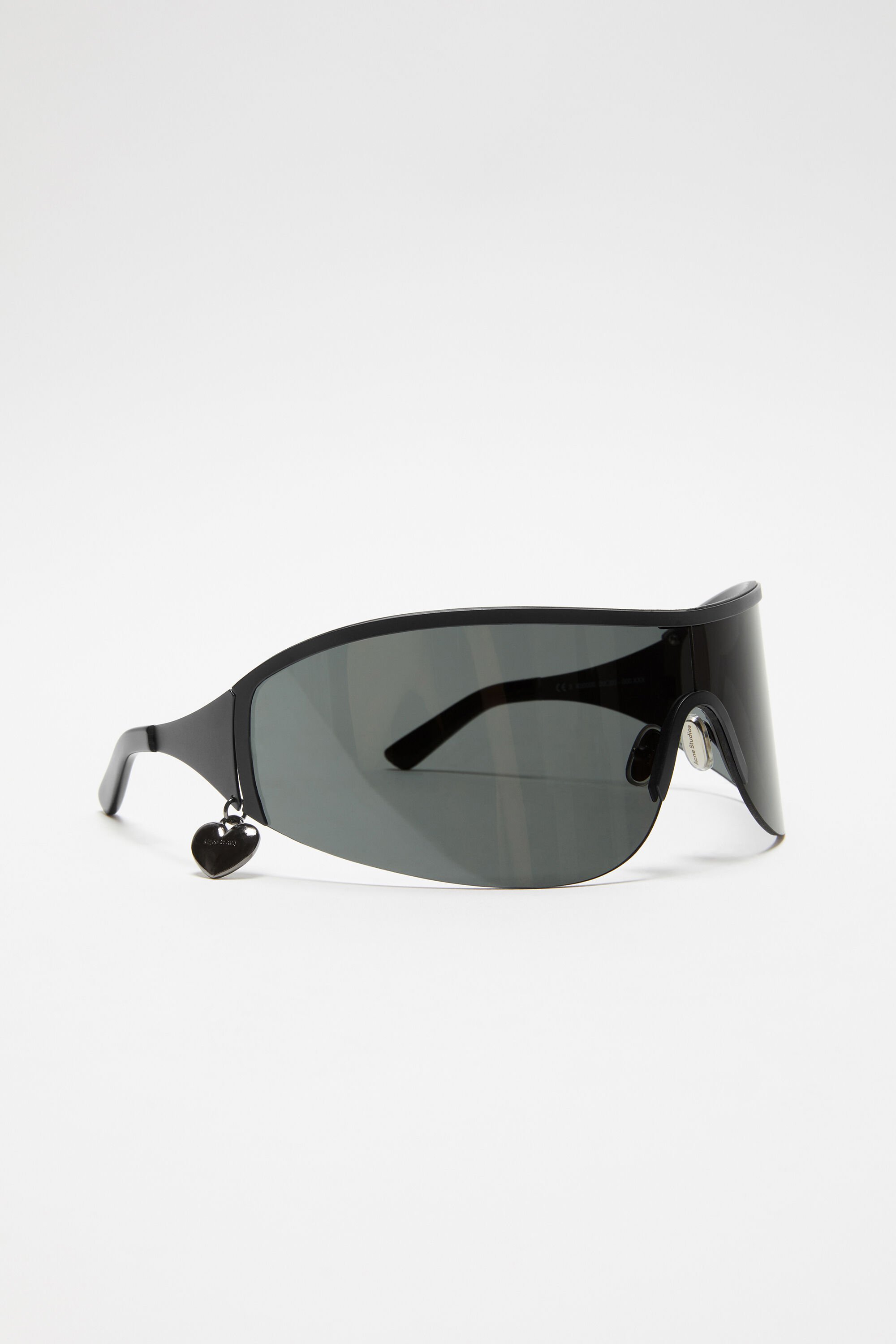 Acne Studios - Metal shield sunglasses - Black/black