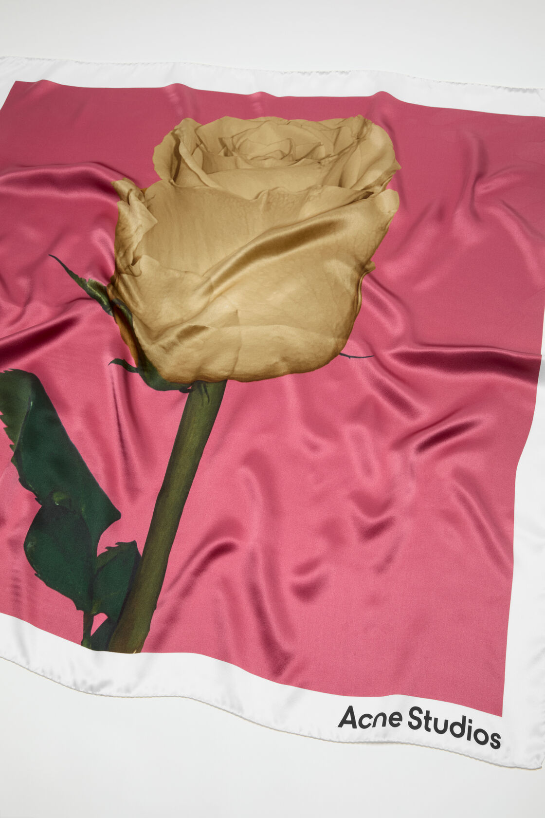 Square silk scarf, Old pink, 2000x