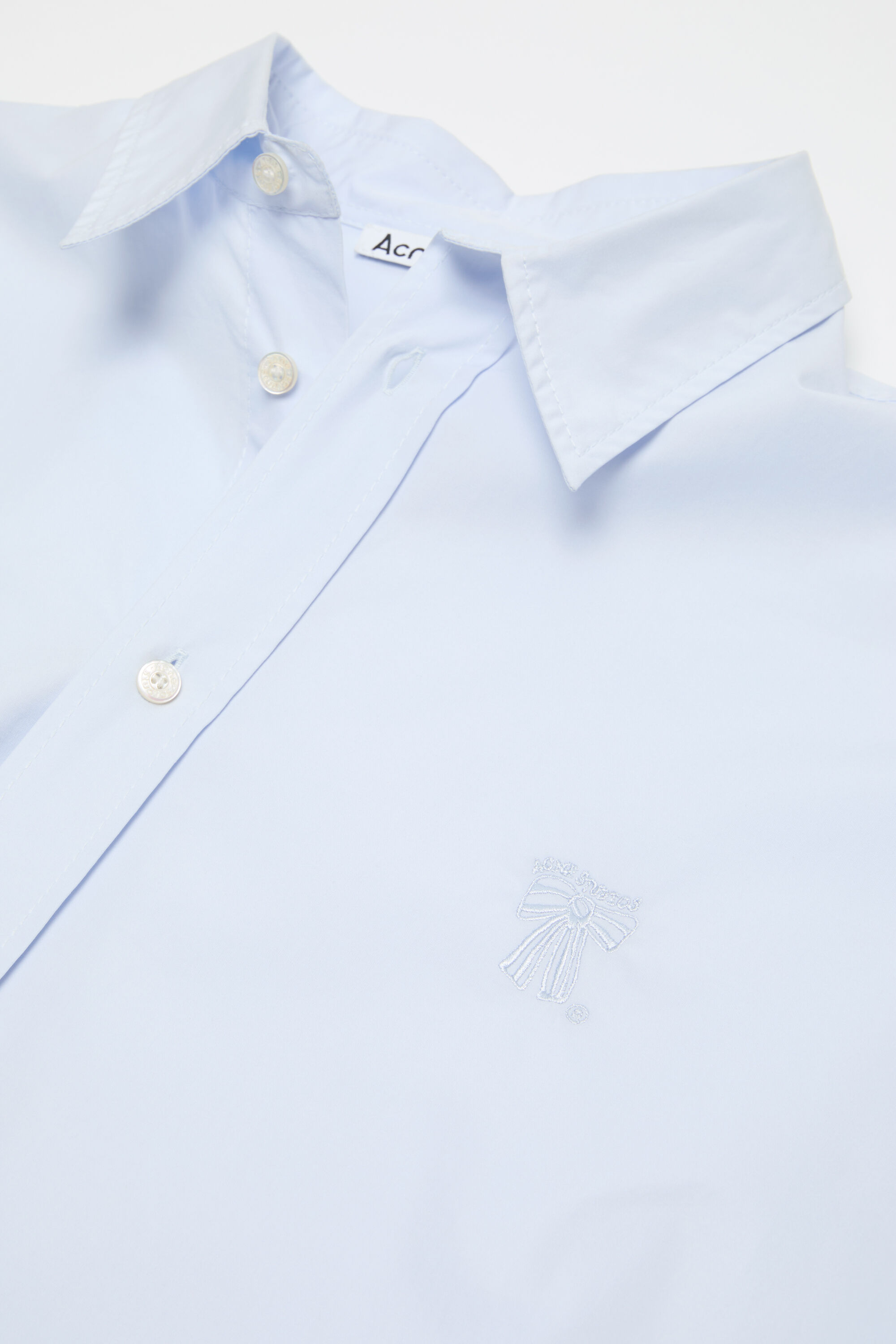 Acne Studios シャツ Acne Studios - Button-up shirt with logo - Ice blue