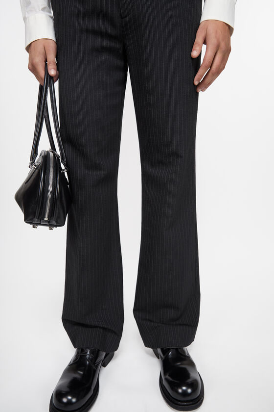 Acne Studios - Trousers pinstripe wool blend - Black