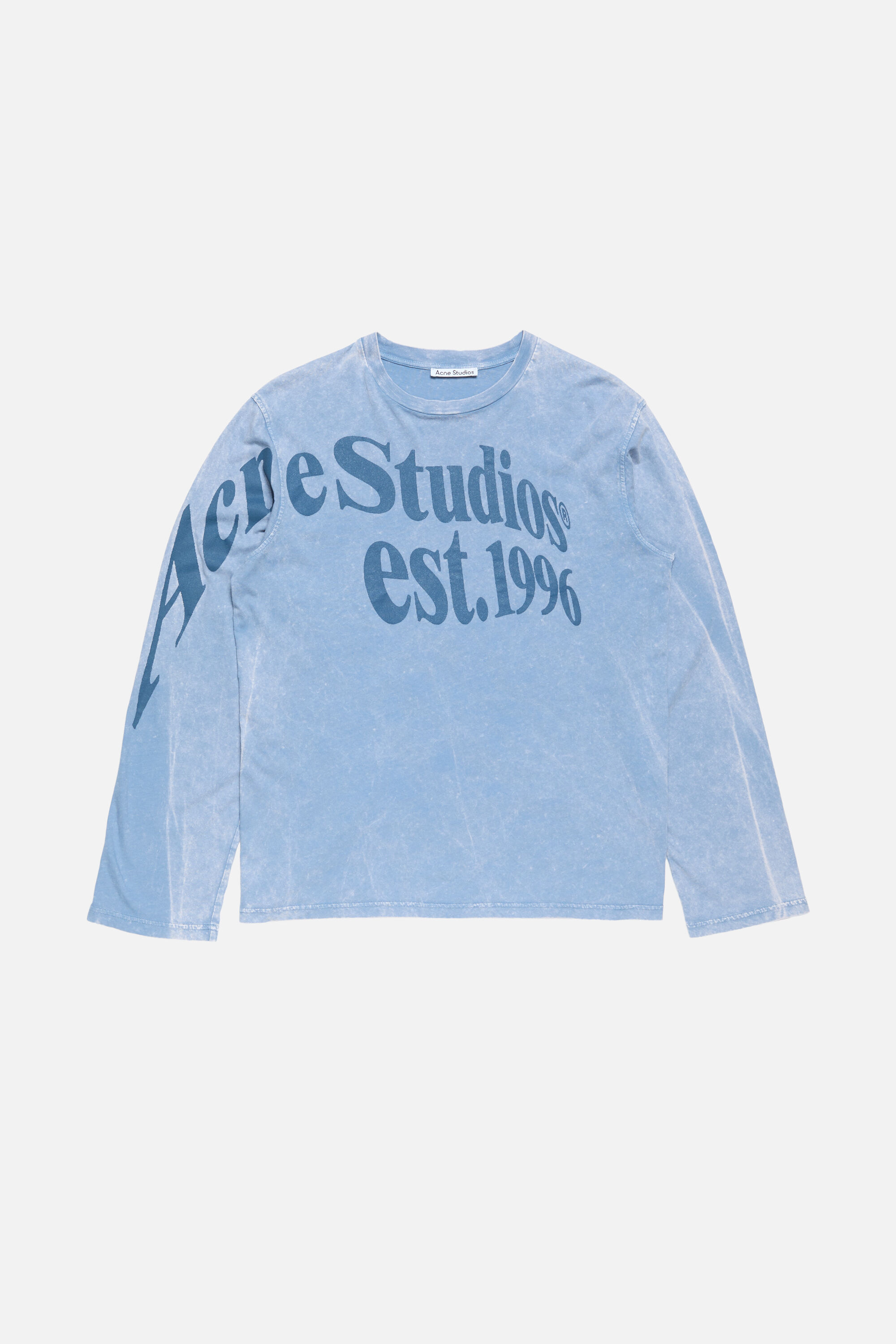 Acne Studios - Relaxed fit graphic t-shirt - Dirty blue