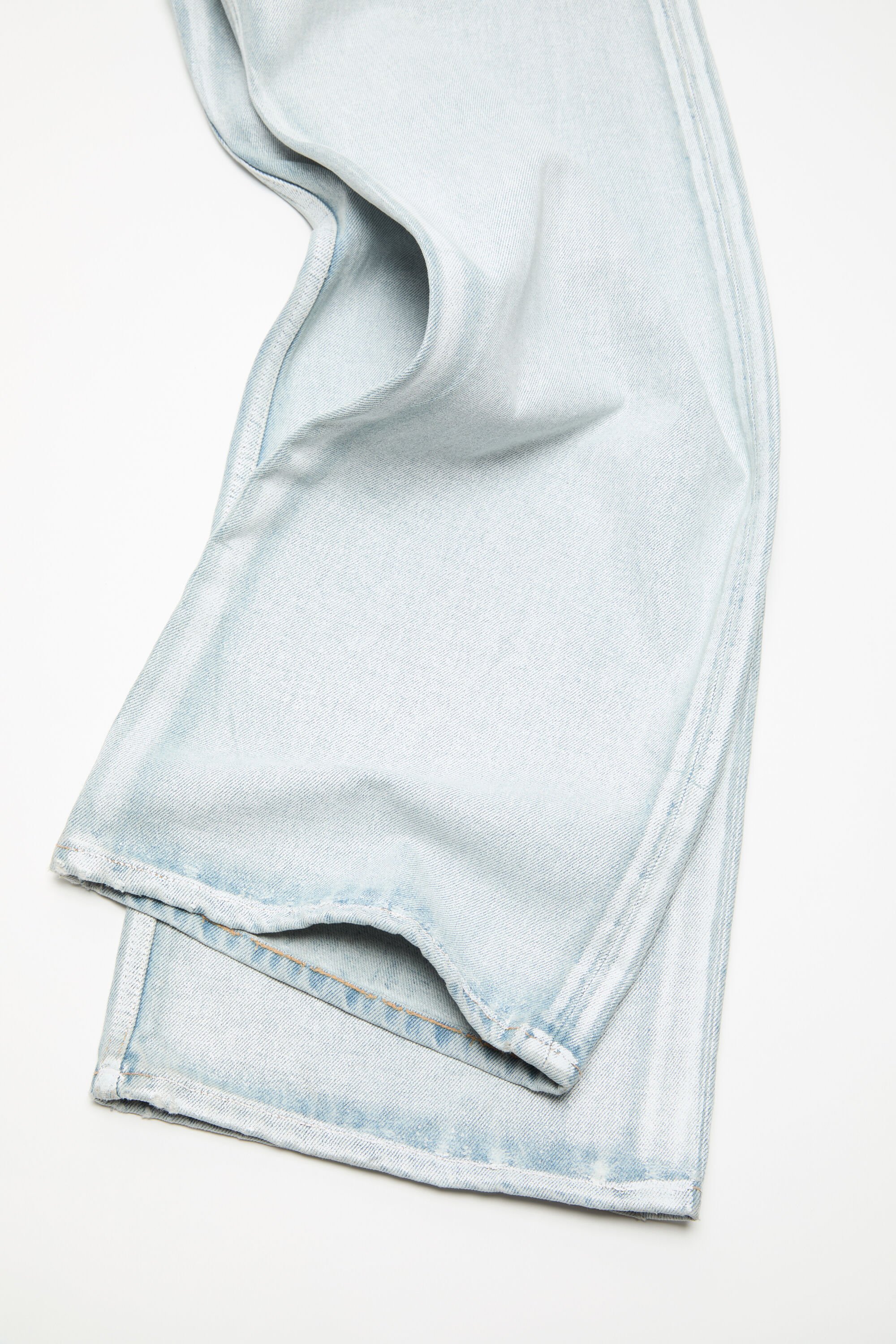 Acne Studios - ベルト付きデニムトラウザーズ - ブルー/ホワイト