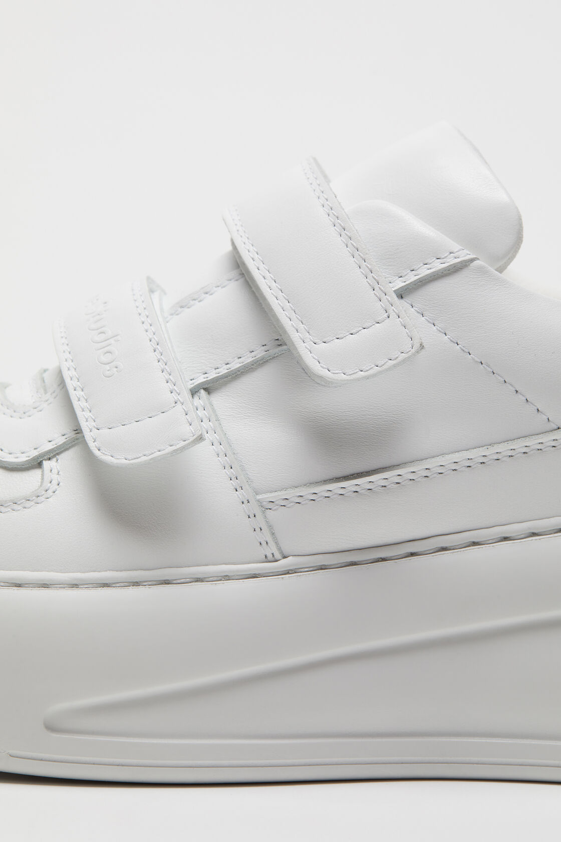 Velcro strap platform sneakers, Optic white/optic white, 2000x