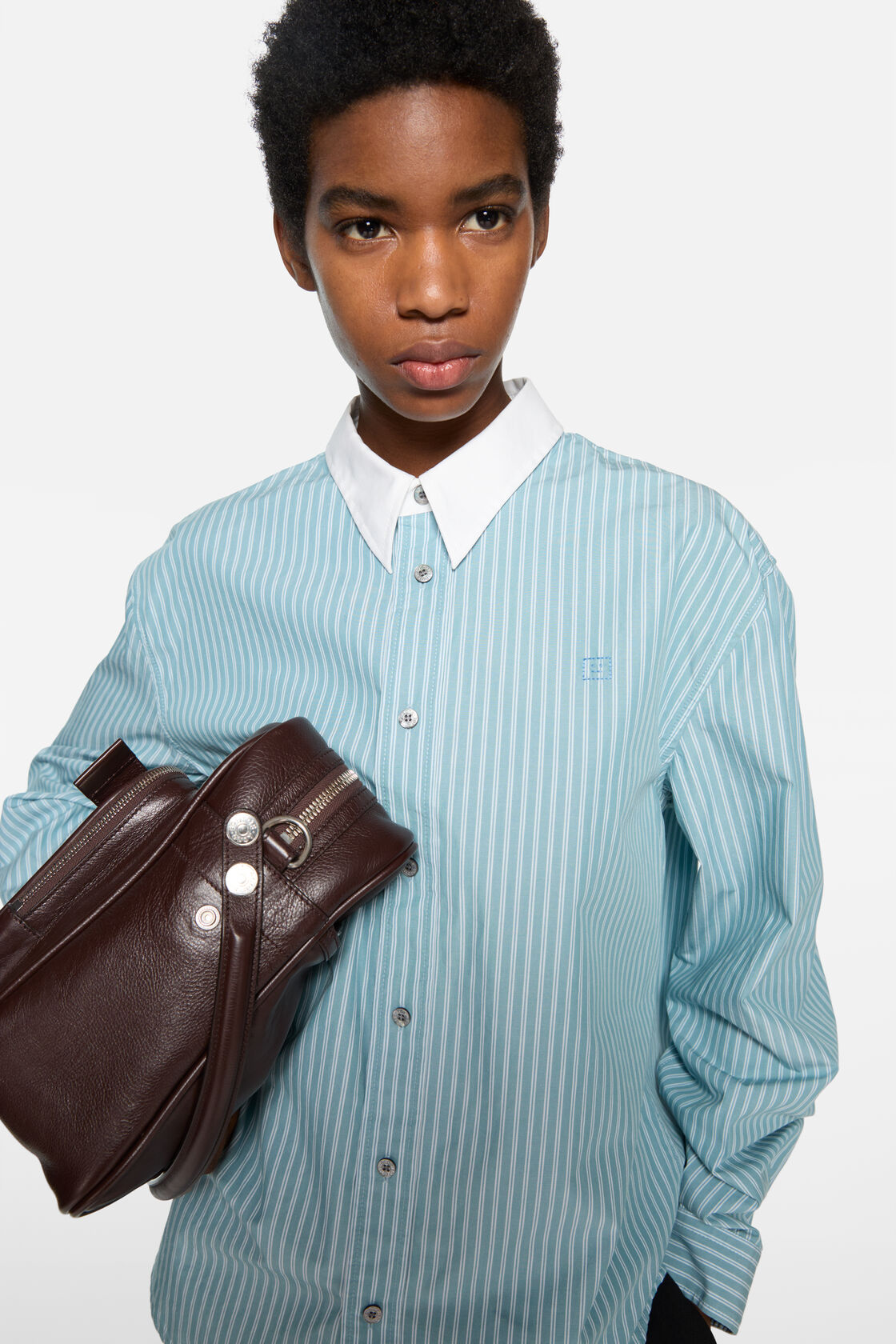 버튼업 셔츠, 터쿼즈 블루, 2000x