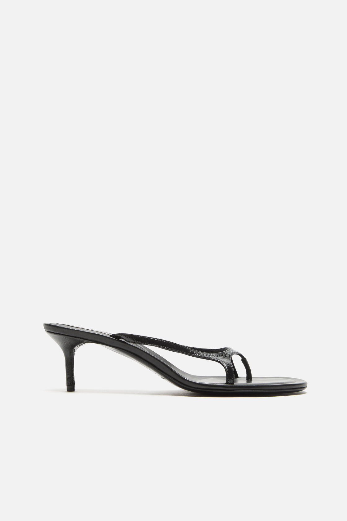 Leather kitten heels, Black, 2000x