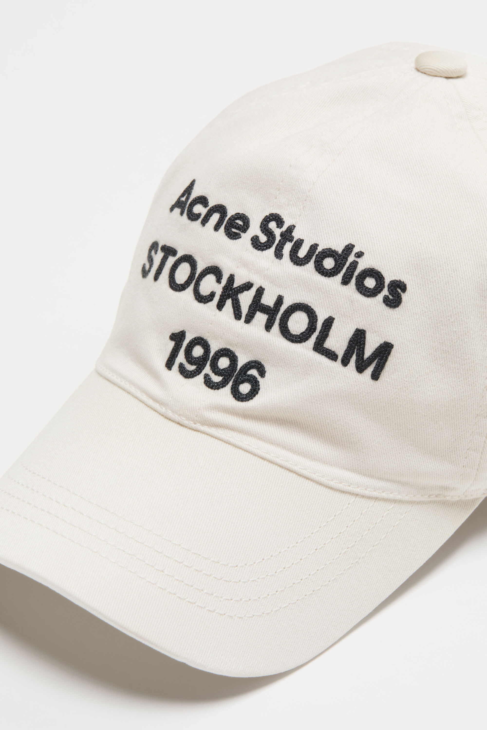 Acne Studios - 1996 logo baseball cap - Dusty white