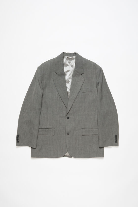 Acne Studios - リラックスフィット スーツジャケット - グレーメランジ