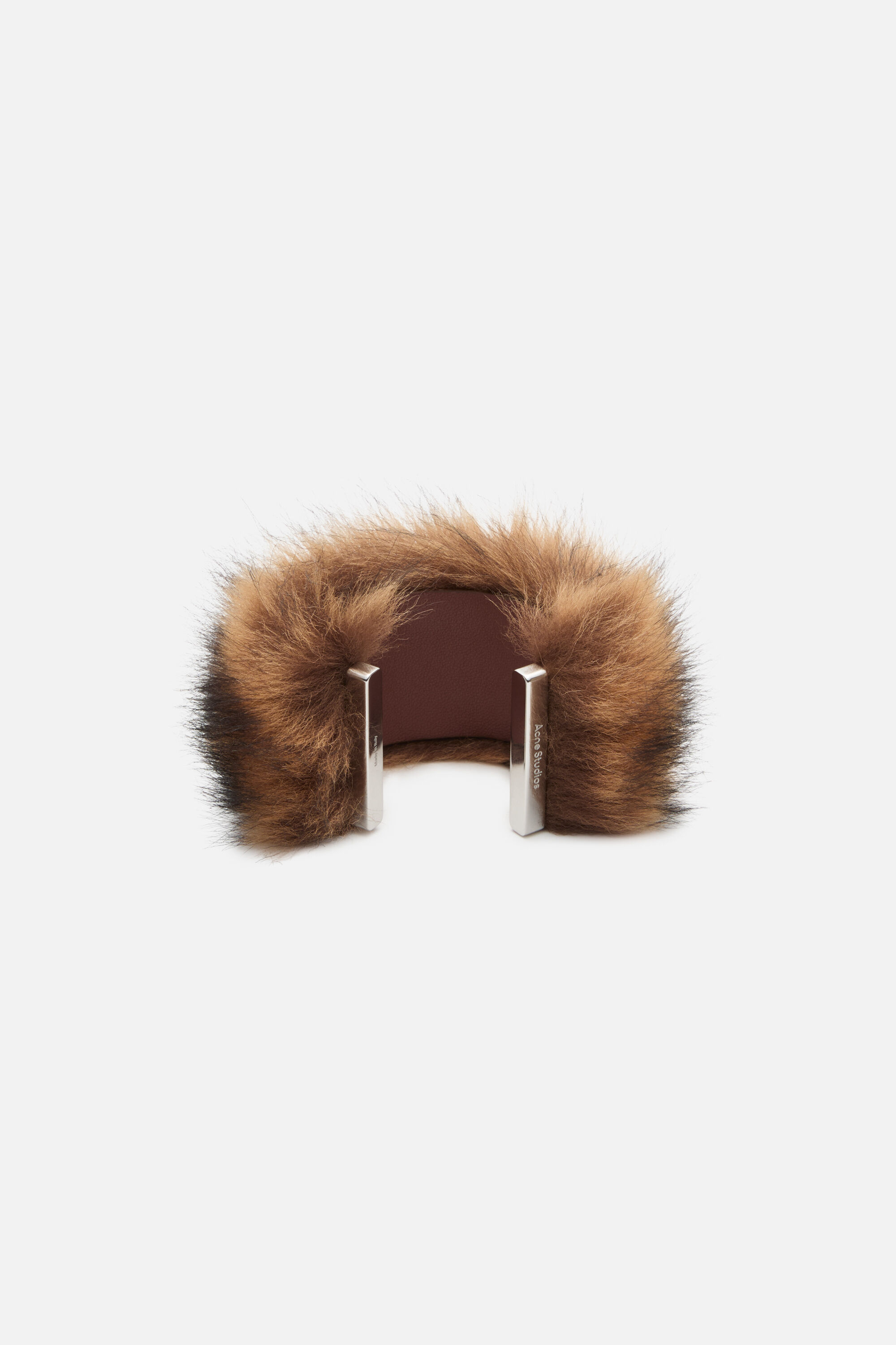 Acne Studios - Furry bracelet - Silver/Brown