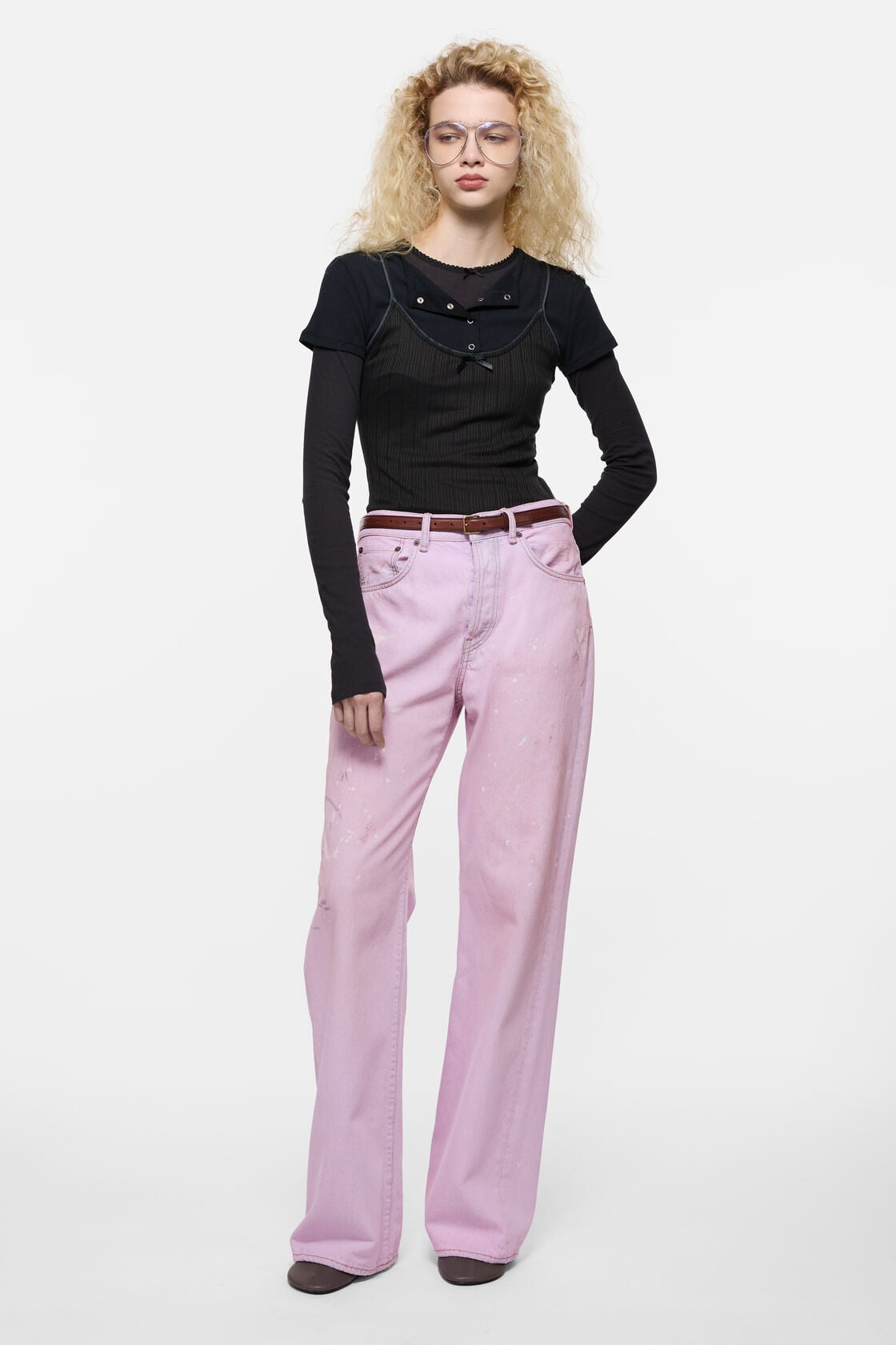 Regular fit jeans - 2021F, Pink, 2000x