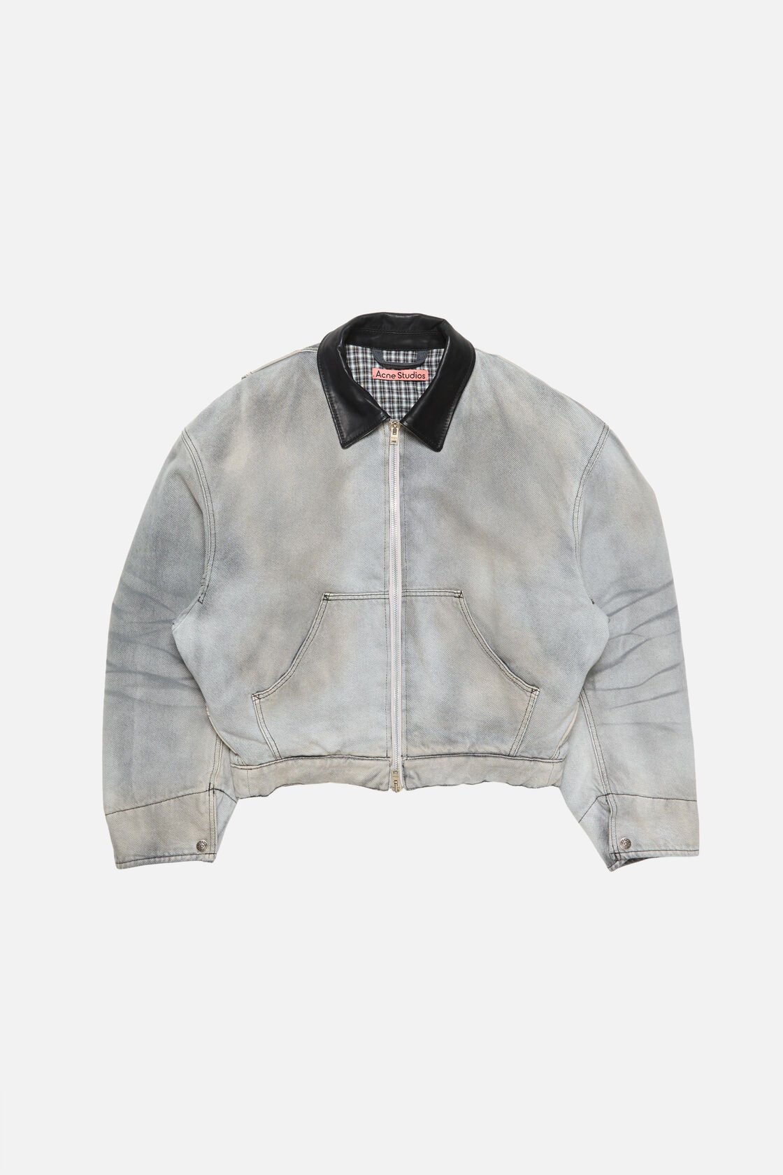 Faded denim jacket, White/black, 2000x