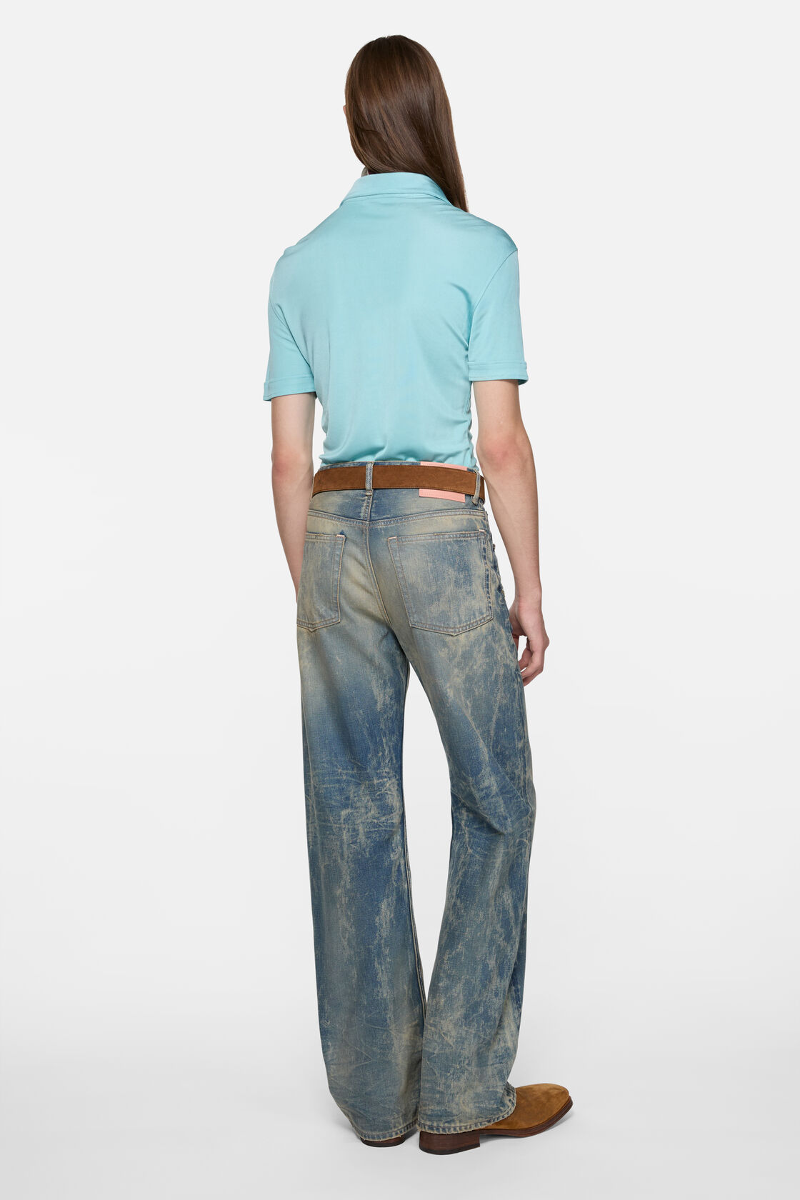 Logo button-up, Aqua blue, 2000x