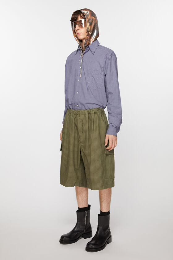 Acne Studios - Ripstop shorts - Olive green 